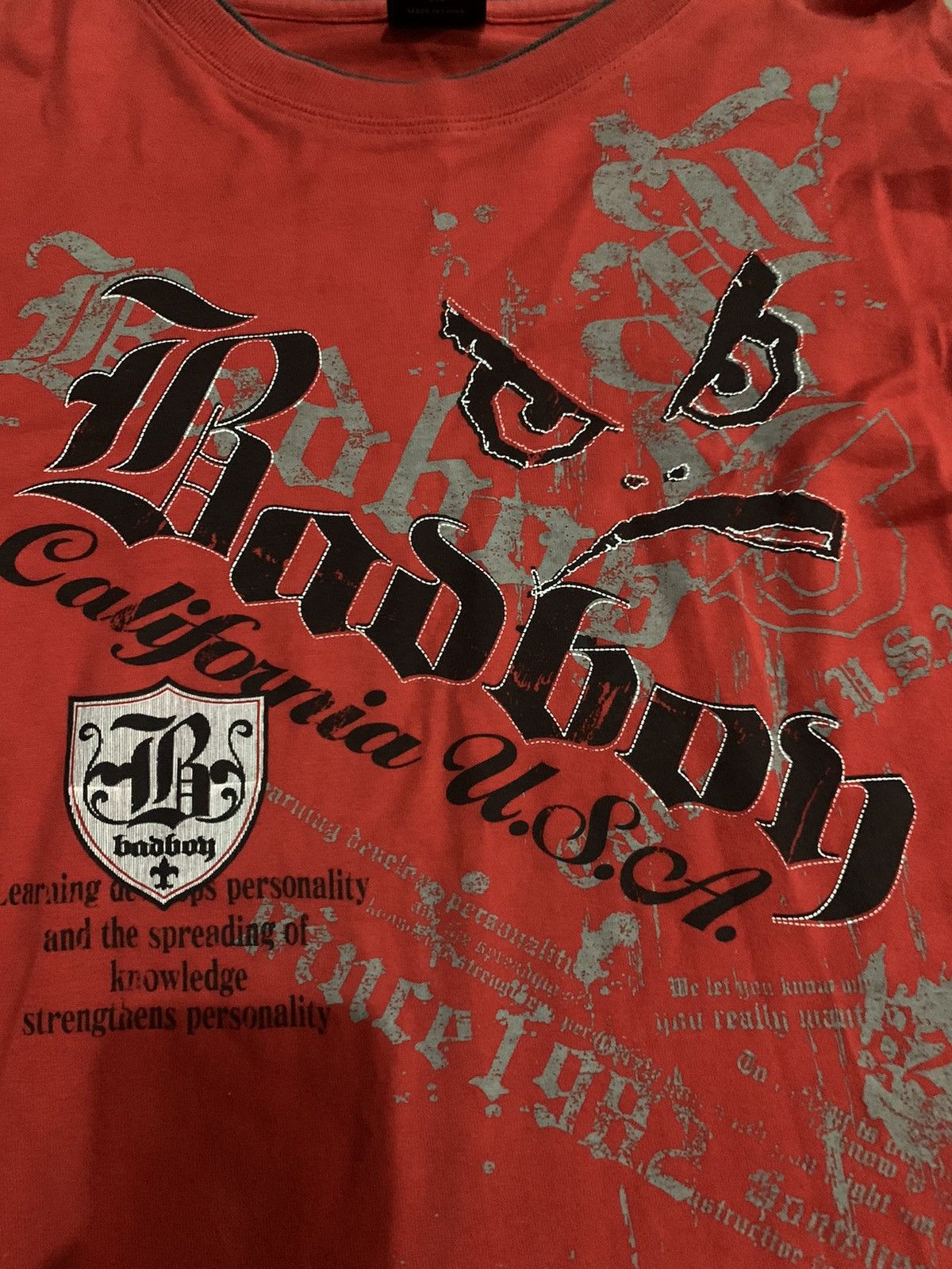 If Six Was Nine Y2k Bad Boy USA poem double layer iconic longsleeve Size US L / EU 52-54 / 3 - 6 Thumbnail