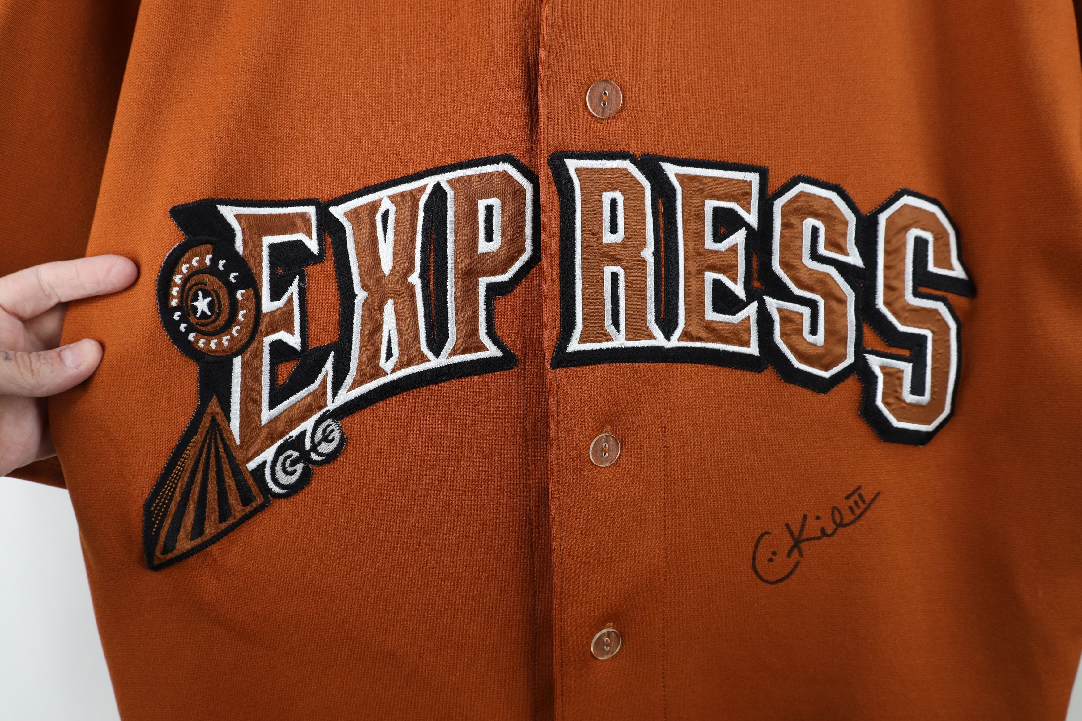 Vintage Minor League Baseball Round Express Baseball Game Jersey Size US XXL / EU 58 / 5 - 5 Thumbnail