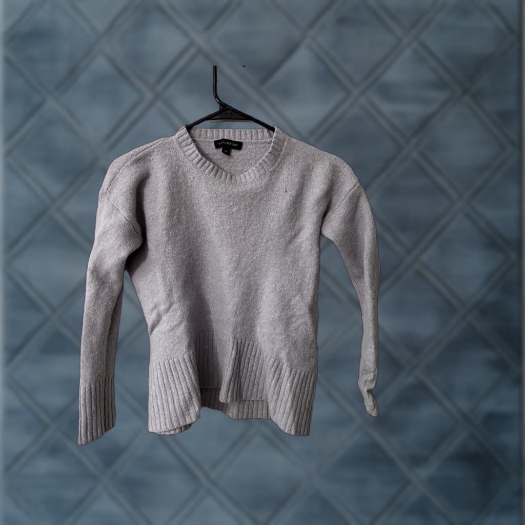 Banana Republic Banana Republic Sweater Women M Purple Wool Blend Long Sleeve Crew Neck Knit Pullover Casual Formal Size M / US 6-8 / IT 42-44 - 1 Thumbnail