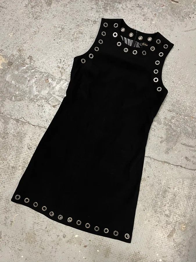 Vintage Plein Sud Studded Black Dress Size S / US 4 / IT 40 - 4 Thumbnail