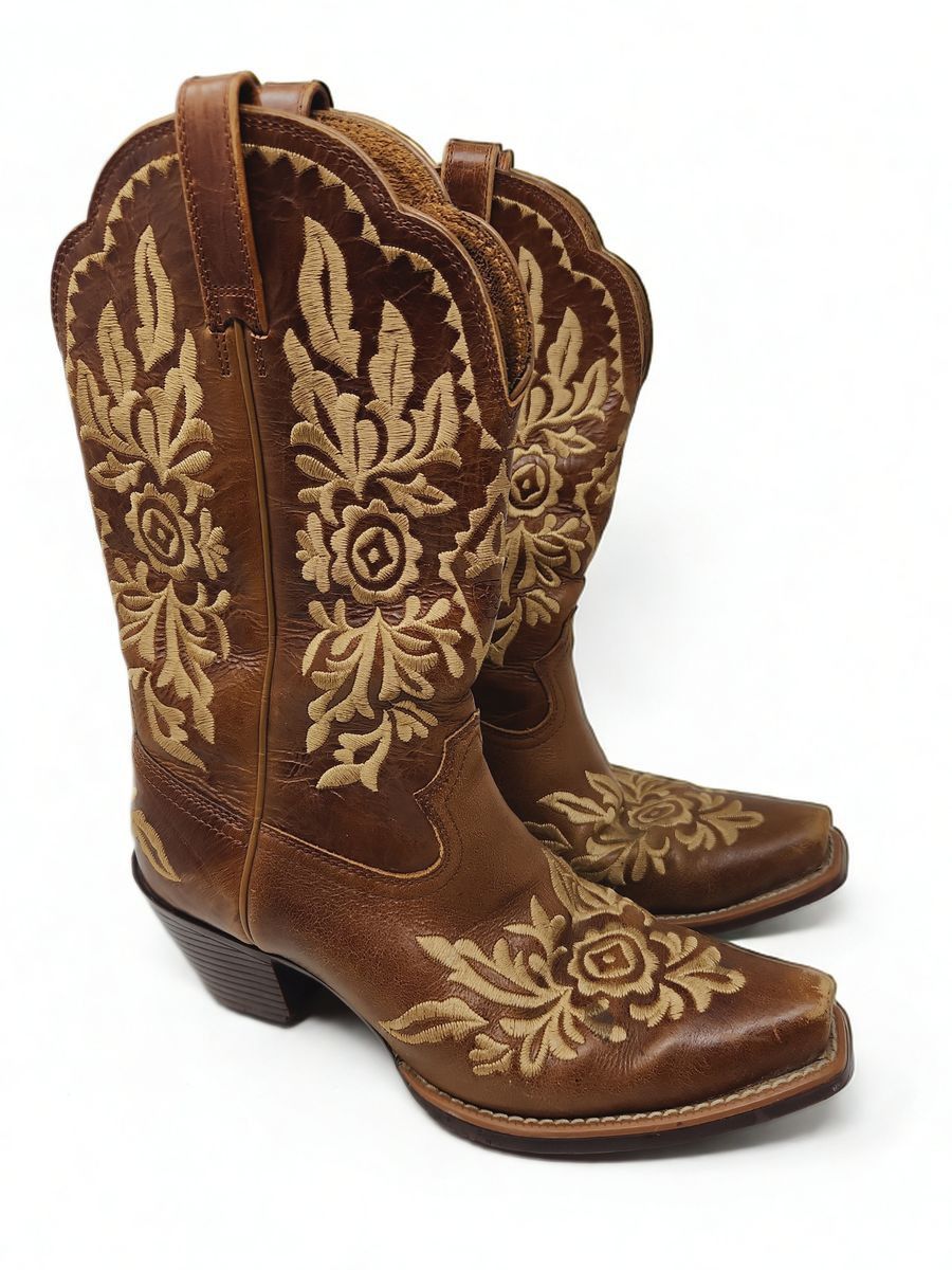 Ariat Ariat Unbridled Roxanne Western Cowboy Boots Sz 7B Leather Size US 7 / IT 37 - 1 Thumbnail