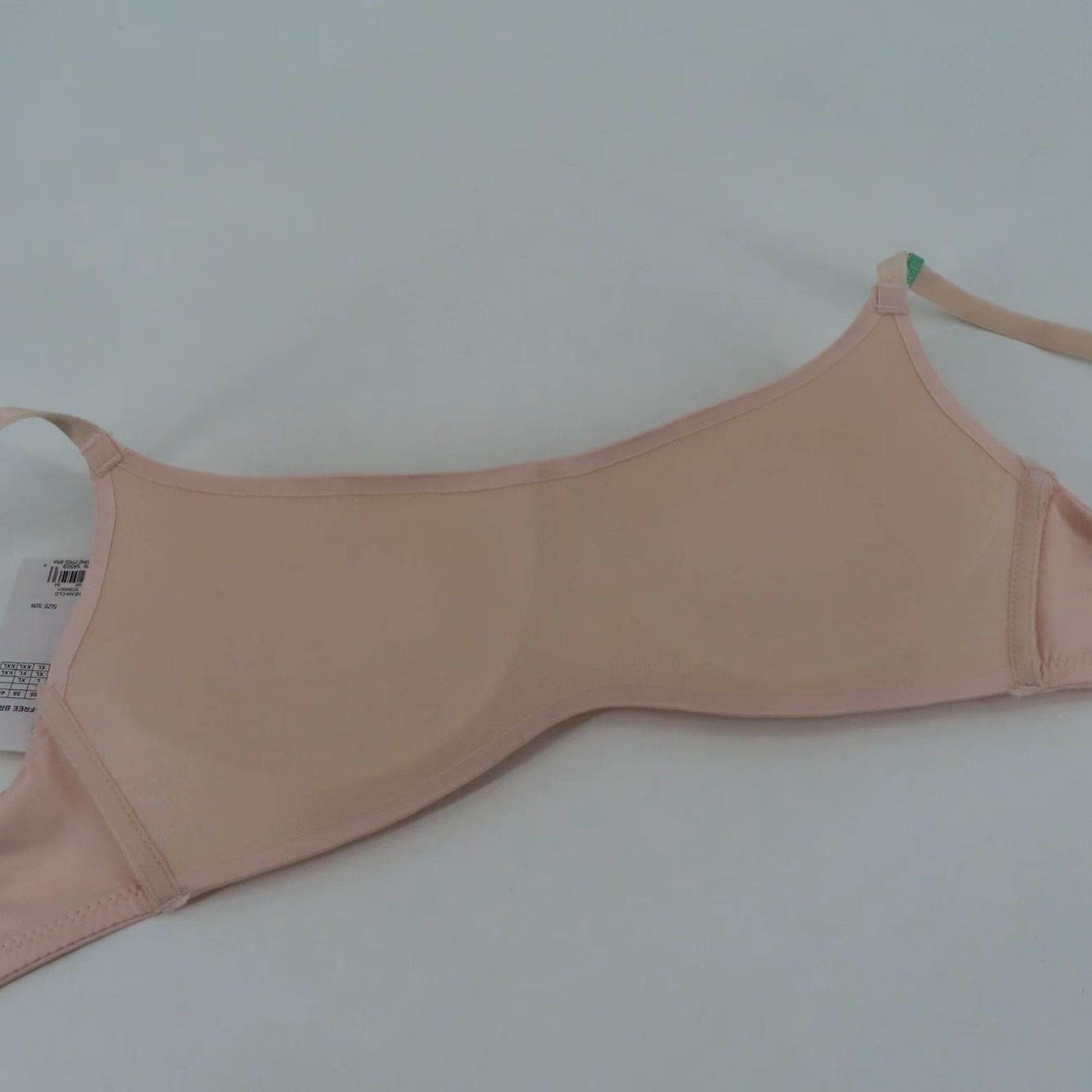 Vintage SO 32B Pink Solid Perfect Wirefree Bra Padded Wireless Convertible Straps NEW Size ONE SIZE - 7 Thumbnail