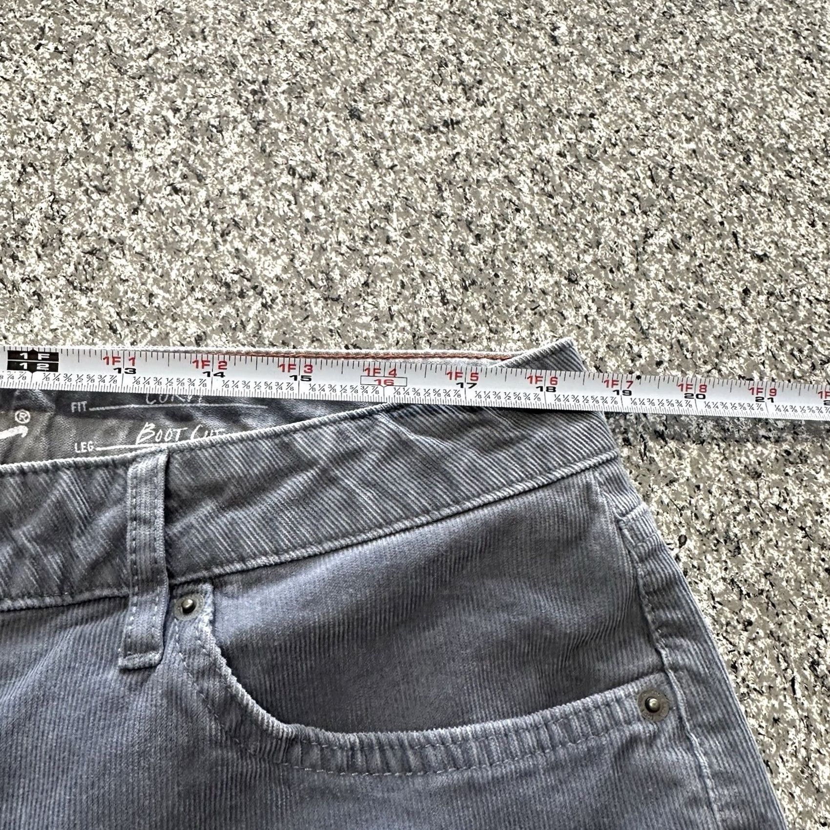 Eddie Bauer Eddie Bauer Pants Womens 16 Tall 36x34 Curvy Bootcut Corduroy Gray Stretch Size 16 Size 25" / US 0 / IT 36 - 7 Thumbnail