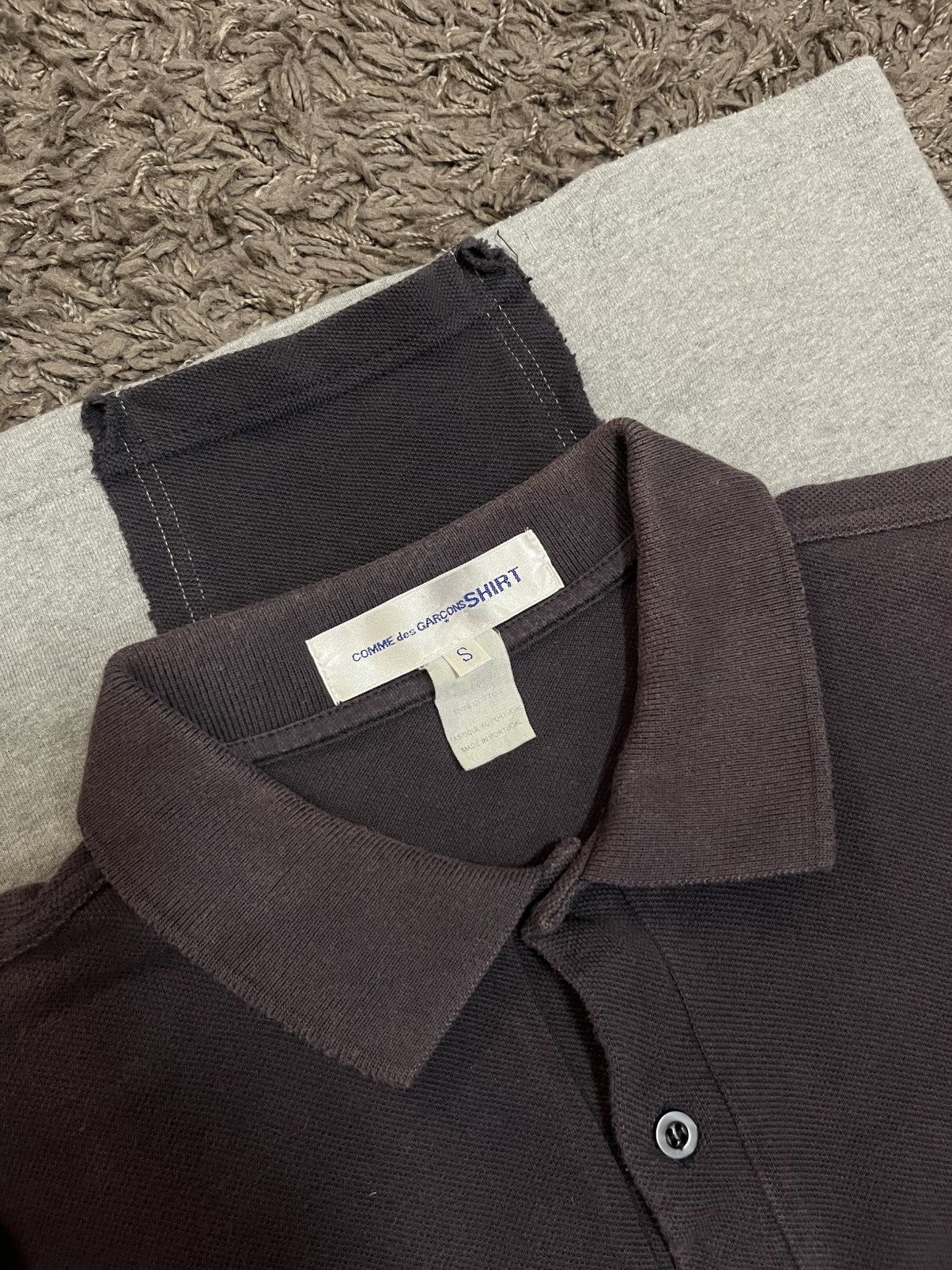 Comme des Garcons SHIRT 1990s CDG cut & sew two tone patches #F3 Size US S / EU 44-46 / 1 - 5 Thumbnail