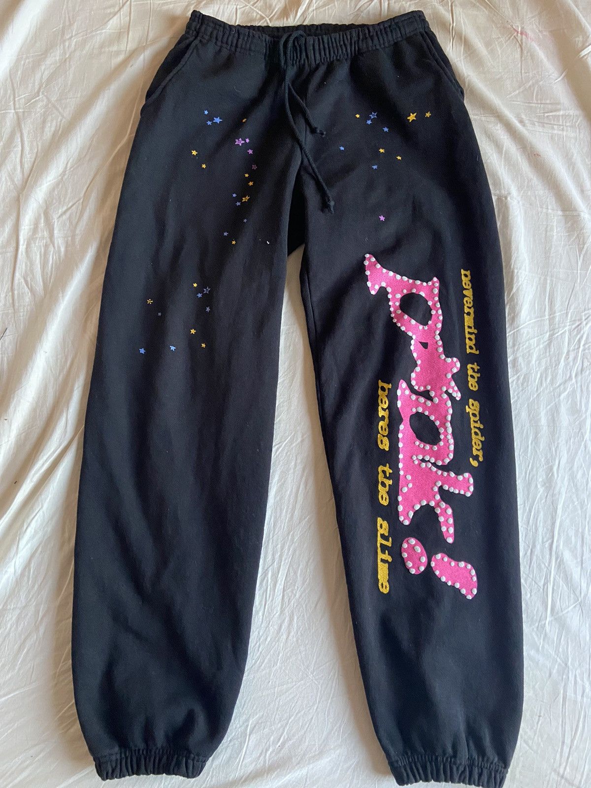 Sp5der P*nk Sweatpants 'Black