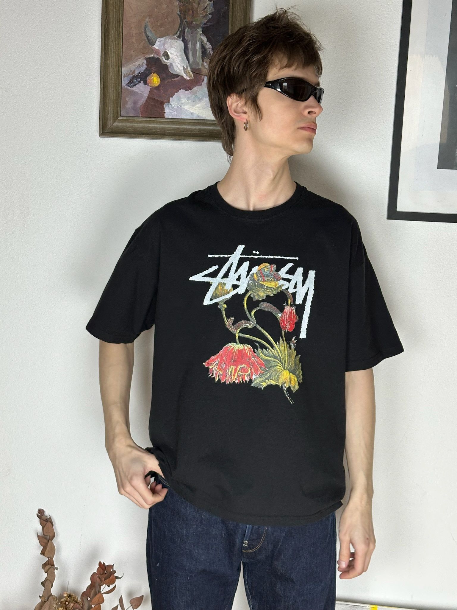 Stussy Stussy Flower Tee Size US L / EU 52-54 / 3 - 2 Thumbnail