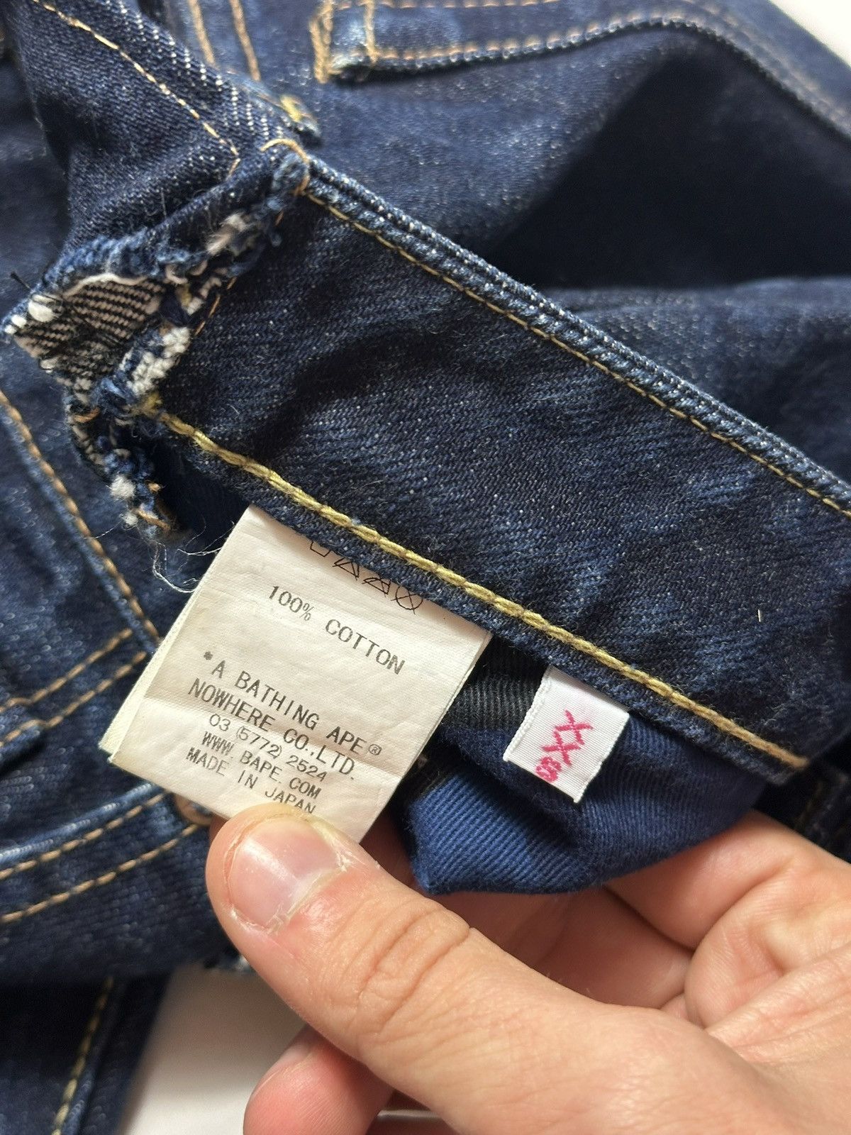 Bape Vintage Bape Embroidered Jeans Size 28" / US 6 / IT 42 - 10 Thumbnail
