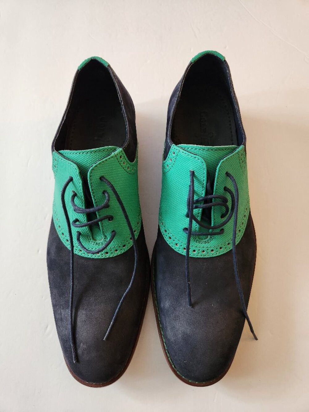 Cole Haan Cole haan men's blue leather dress shoes size: 10.5M Size US 10.5 / EU 43-44 - 1 Thumbnail