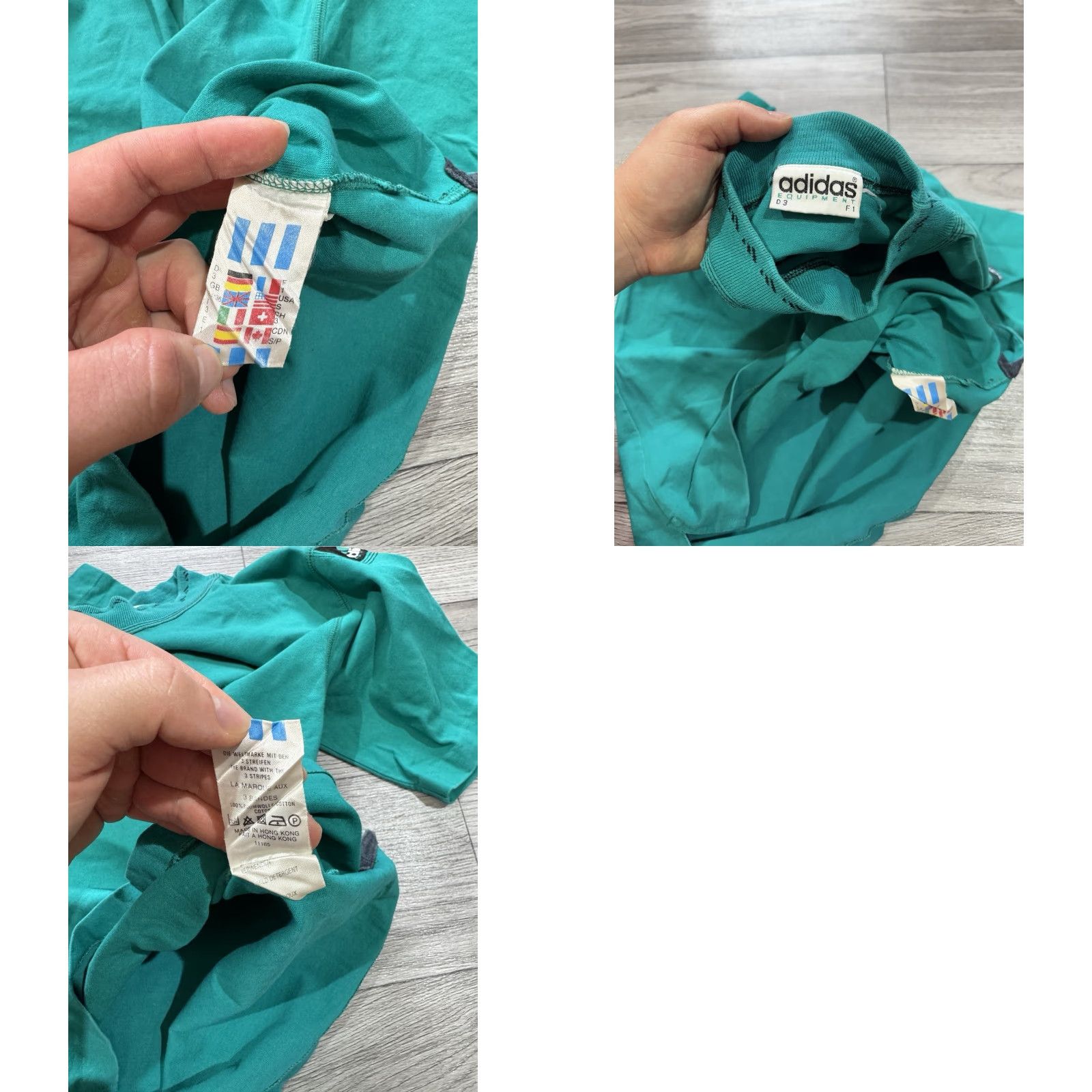 Adidas VINTAGE adidas Equipment Shirt Mens S Green 90s EQT Logo Patch Sports T-Shirt Size US S / EU 44-46 / 1 - 9 Thumbnail