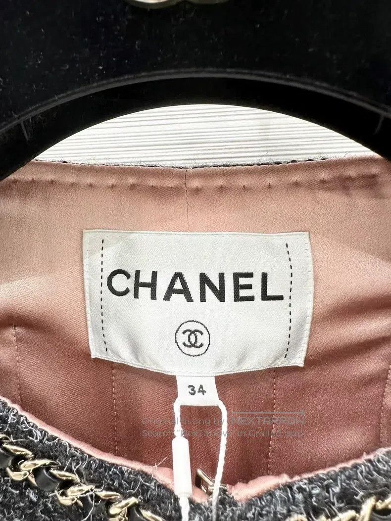 Chanel Chanel Autumn and winter preview tweed gray chain four-poc Size XXS / US 00 / IT 34 - 5 Thumbnail