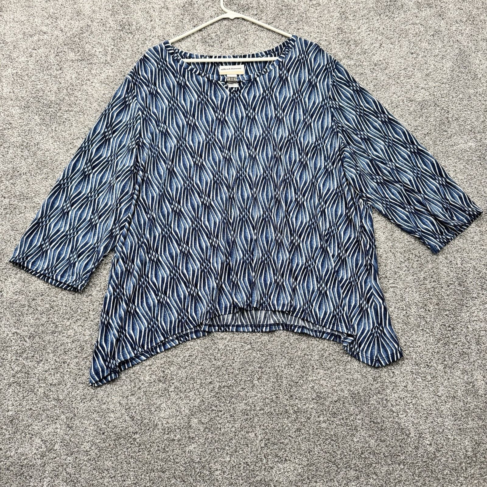 Other Alfred Dunner Blouse Womens 3X Plus Lagenlook Buckle 2010s Size 3XL / US 20-22 - 1 Thumbnail
