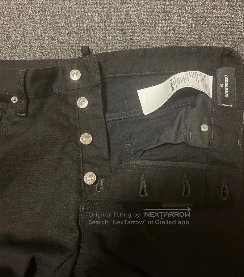 Dsquared2 Dsquared2 Side Zip Black Denim Jeans. Size US 34 / EU 50 - 5 Thumbnail