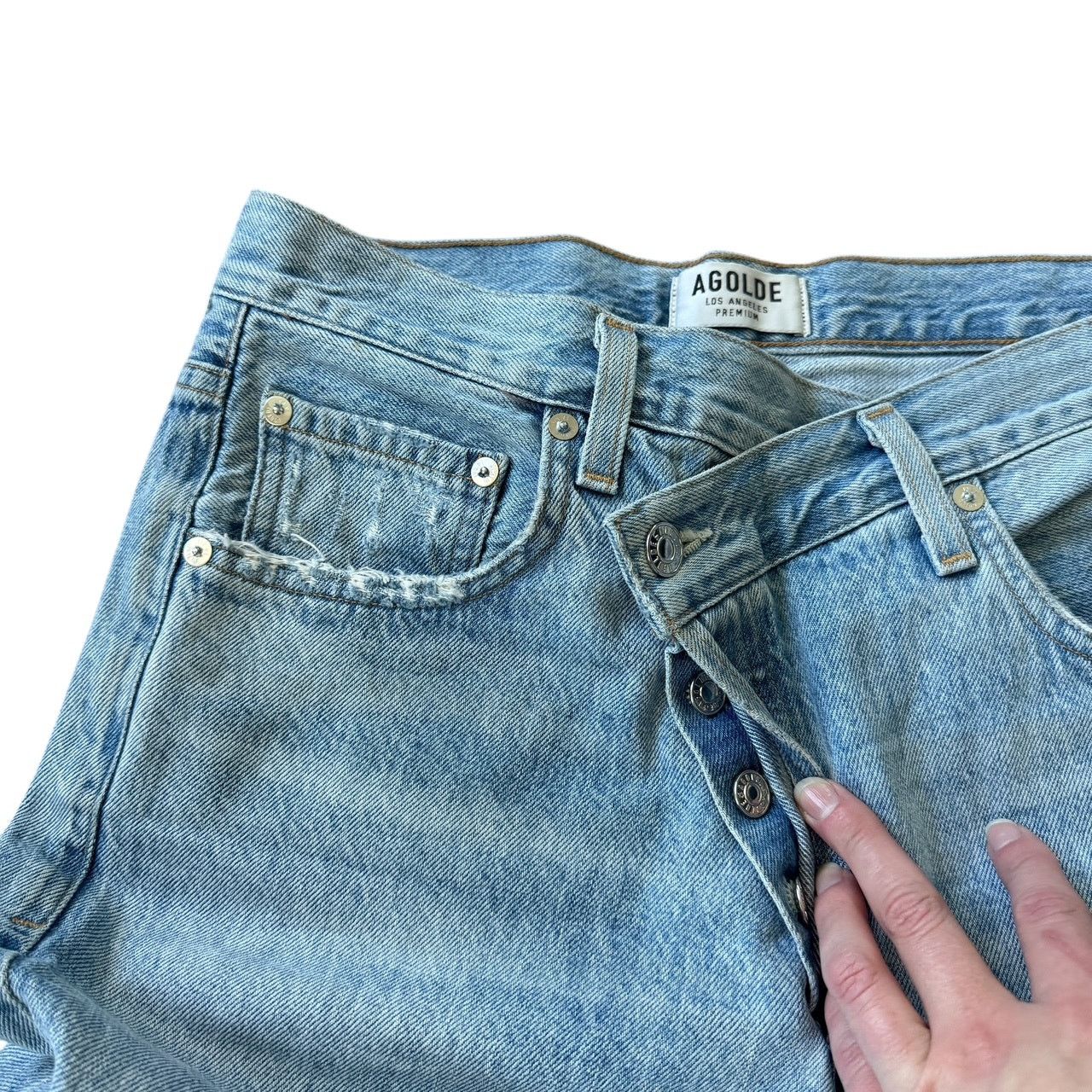 Agolde AGOLDE Criss Cross Upsized Jean Suburbia Size 26" / US 2 / IT 38 - 5 Thumbnail