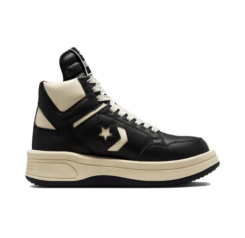 Rick Owens Converse TURBOWPN Mid x Rick Owens Drkshdw Black Size US 8 / EU 41 - 3 Thumbnail