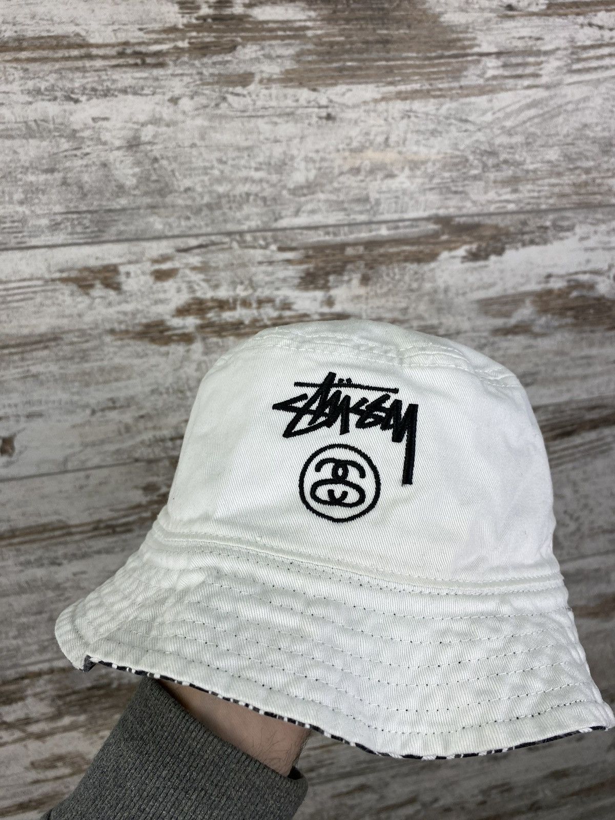 Stussy × Vintage Mens Vintage Stussy Panama reversible hats cap streetwear Size ONE SIZE - 9 Thumbnail