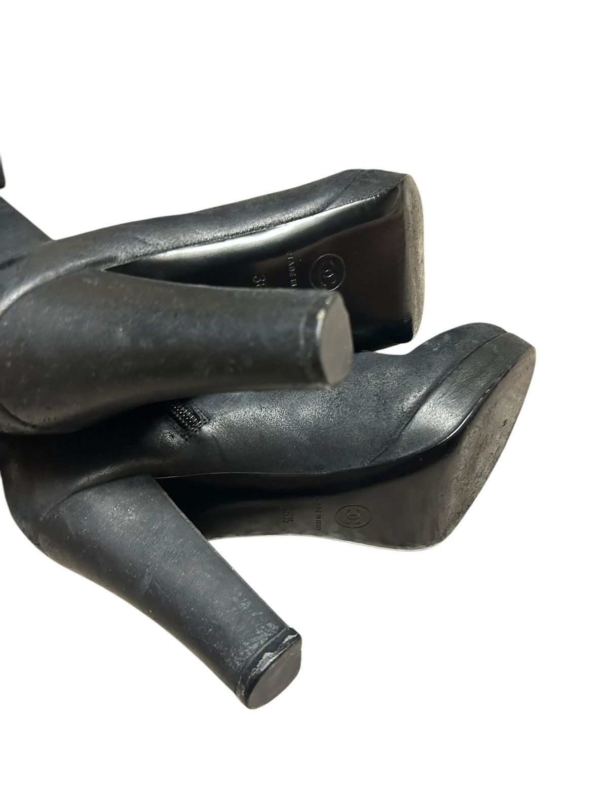 Chanel Winter Thigh High Boots Size US 6.5 / IT 36.5 - 6 Thumbnail