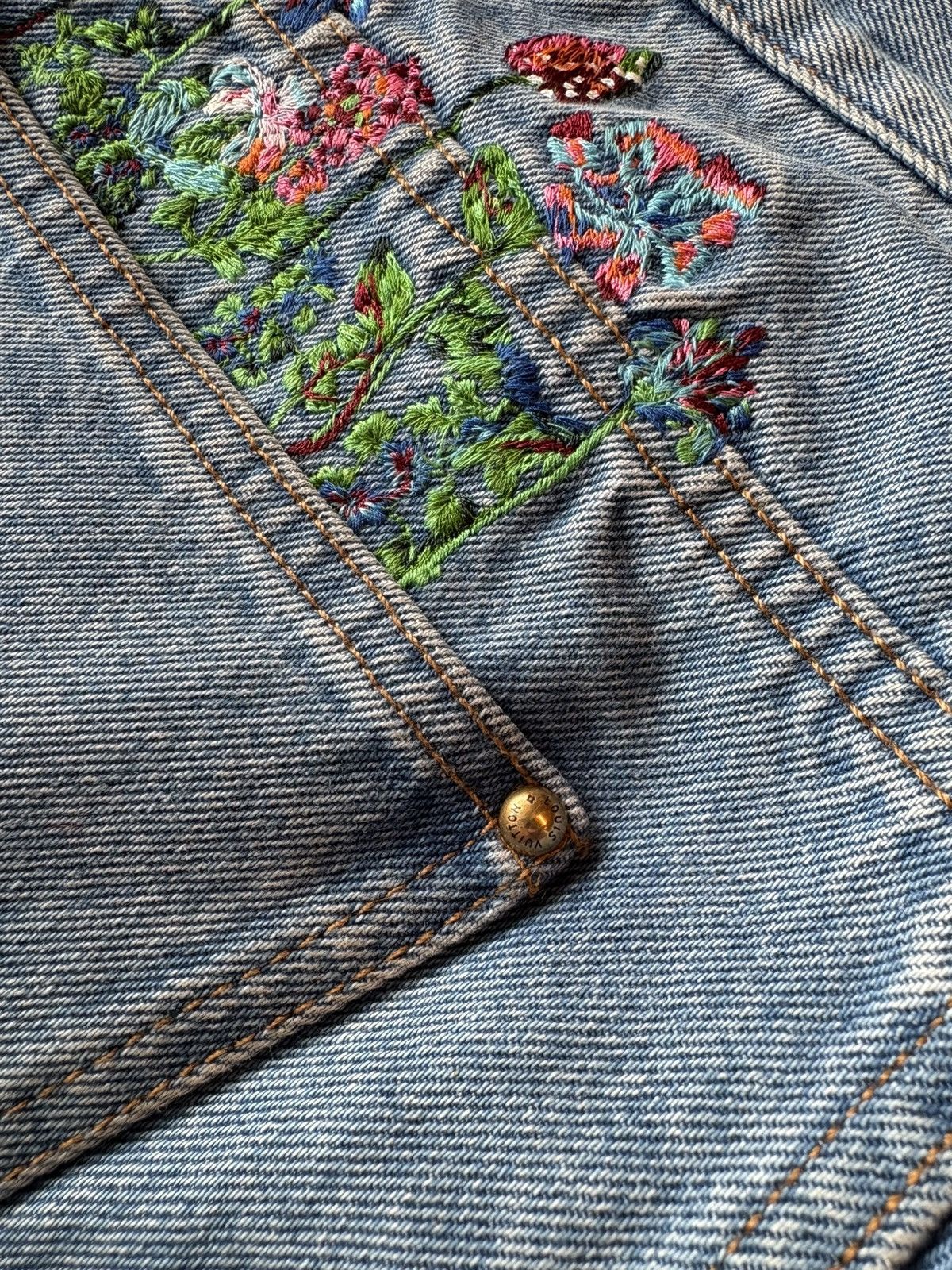 Louis Vuitton Louis Vuitton Floral Denim Size US 34 / EU 50 - 7 Thumbnail