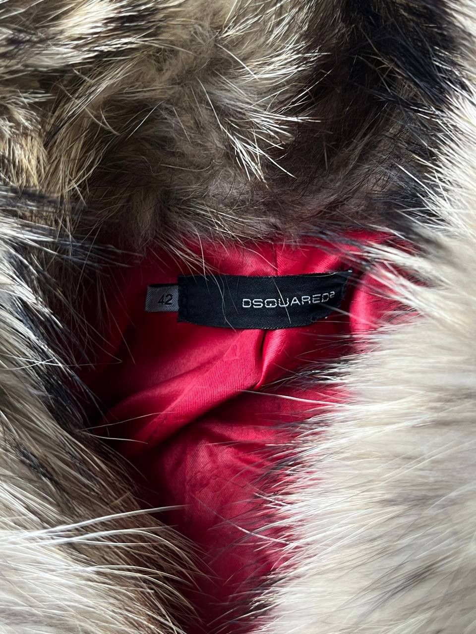 Dsquared2 Dsquared2 FW07 Coyote Fur Collar Cropped Leather Jacket Size S / US 4 / IT 40 - 3 Thumbnail