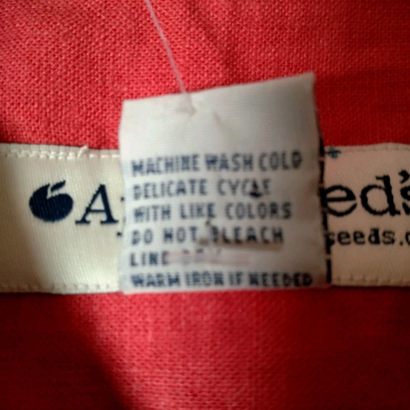 Vintage Appleseed's Blouse Women Size 12 Salmon Linen Rayon Short Sleeve Collared Button-Front Professional Business Casual Classic Capsule Wardrobe Womens Size XL / US 12-14 / IT 48-50 - 7 Thumbnail