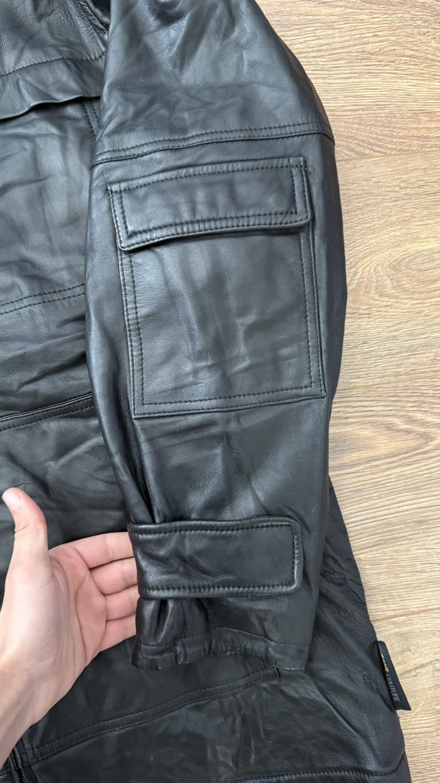 Versace Jeans Couture Vintage Versace Leather Jacket Black Size US L / EU 52-54 / 3 - 7 Thumbnail