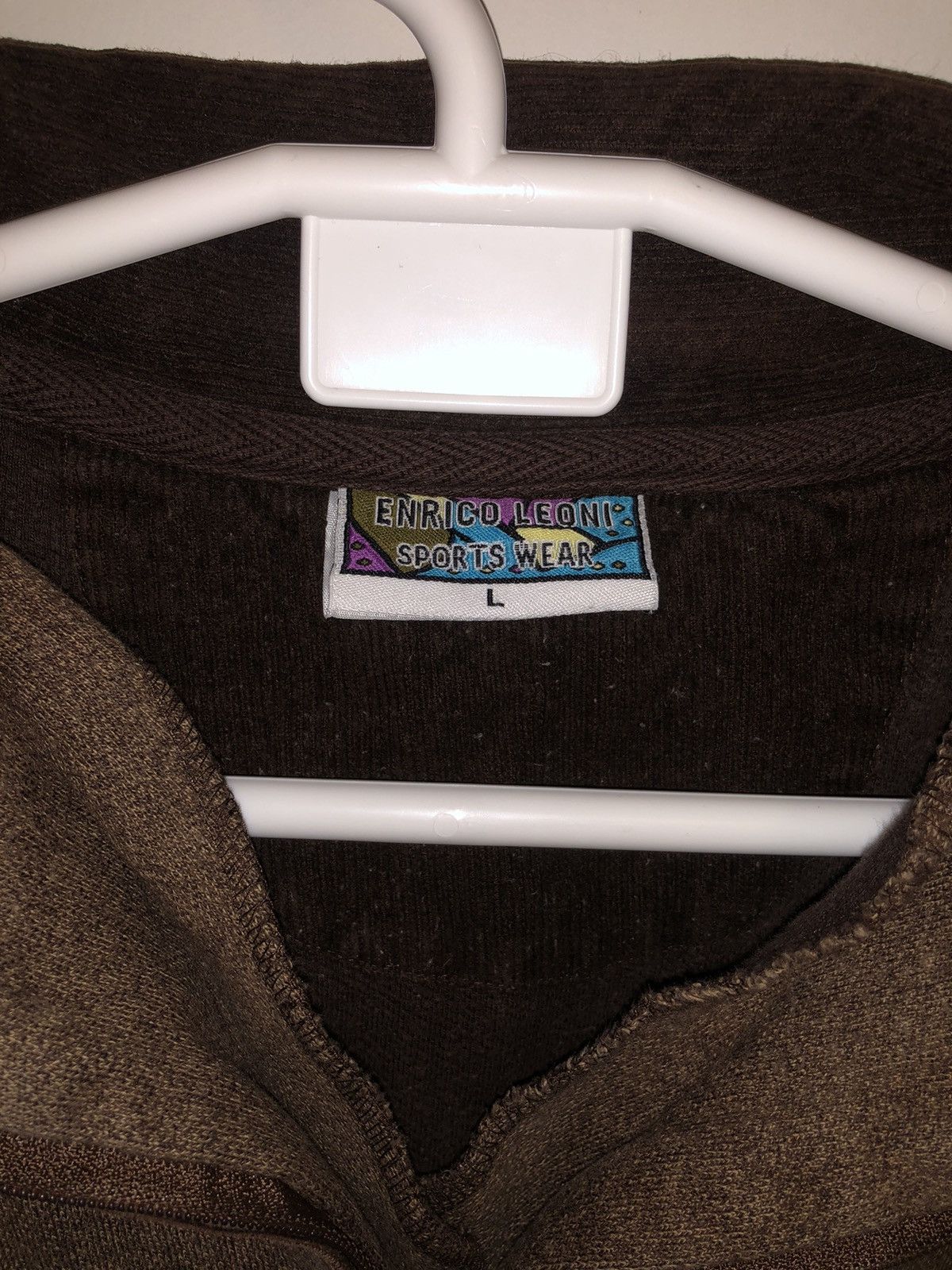 Designer × Vintage Brown Enrico Leoni Sweatshirt Size US L / EU 52-54 / 3 - 3 Thumbnail
