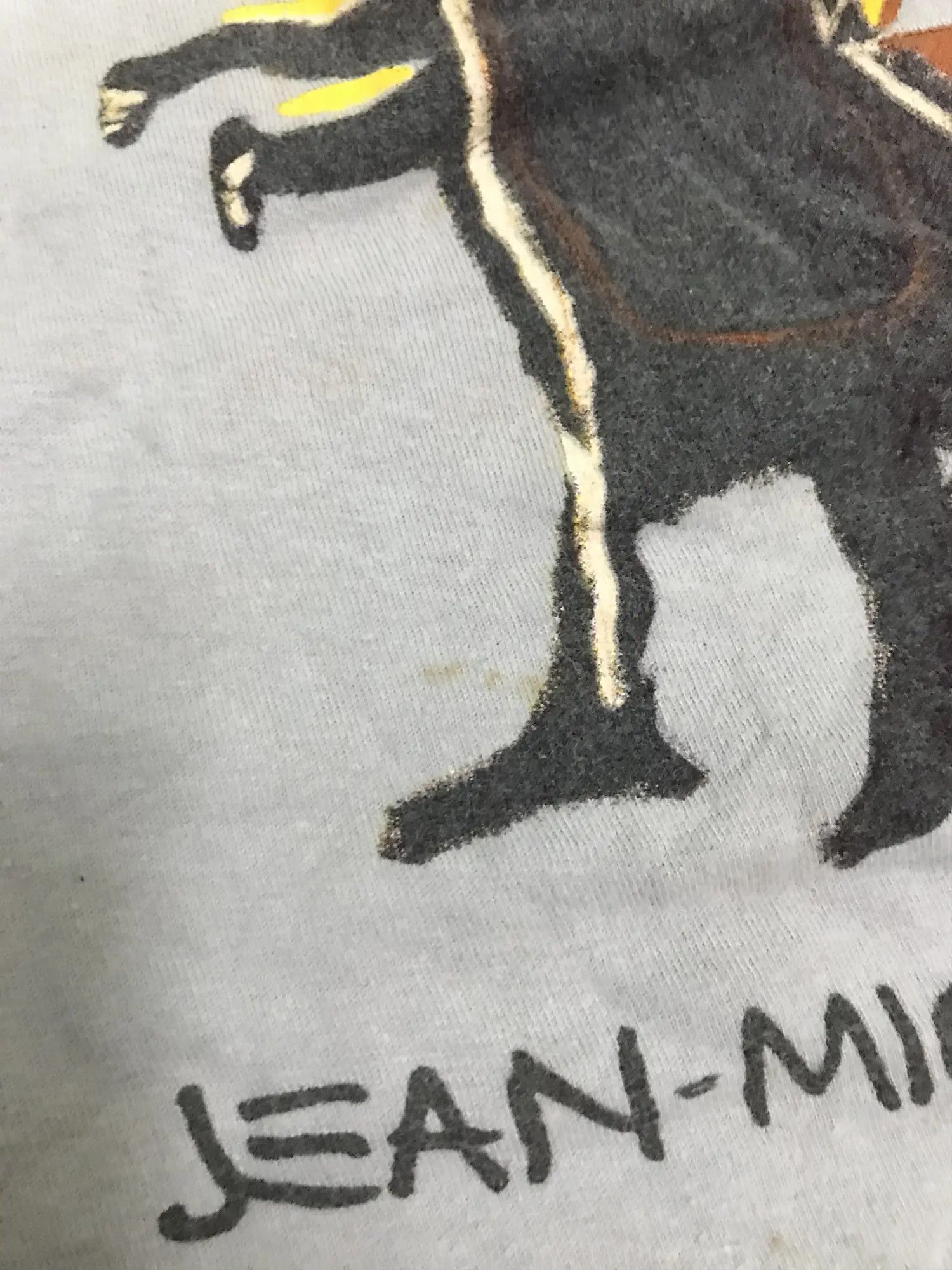 Jean-Michel Basquiat Jean Michel Basquiat Logo Tee Size US L / EU 52-54 / 3 - 10 Thumbnail