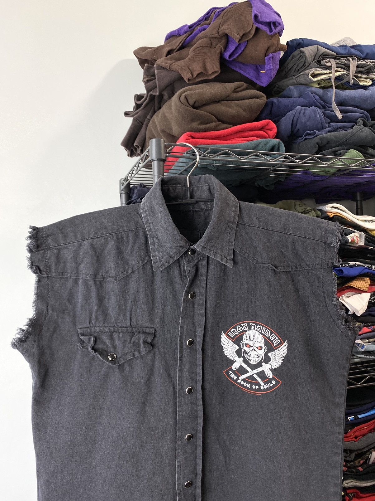 Band Tees Vintage Style Iron Maiden Jeans Vests T Shirt Y2K Size US M / EU 48-50 / 2 - 3 Thumbnail