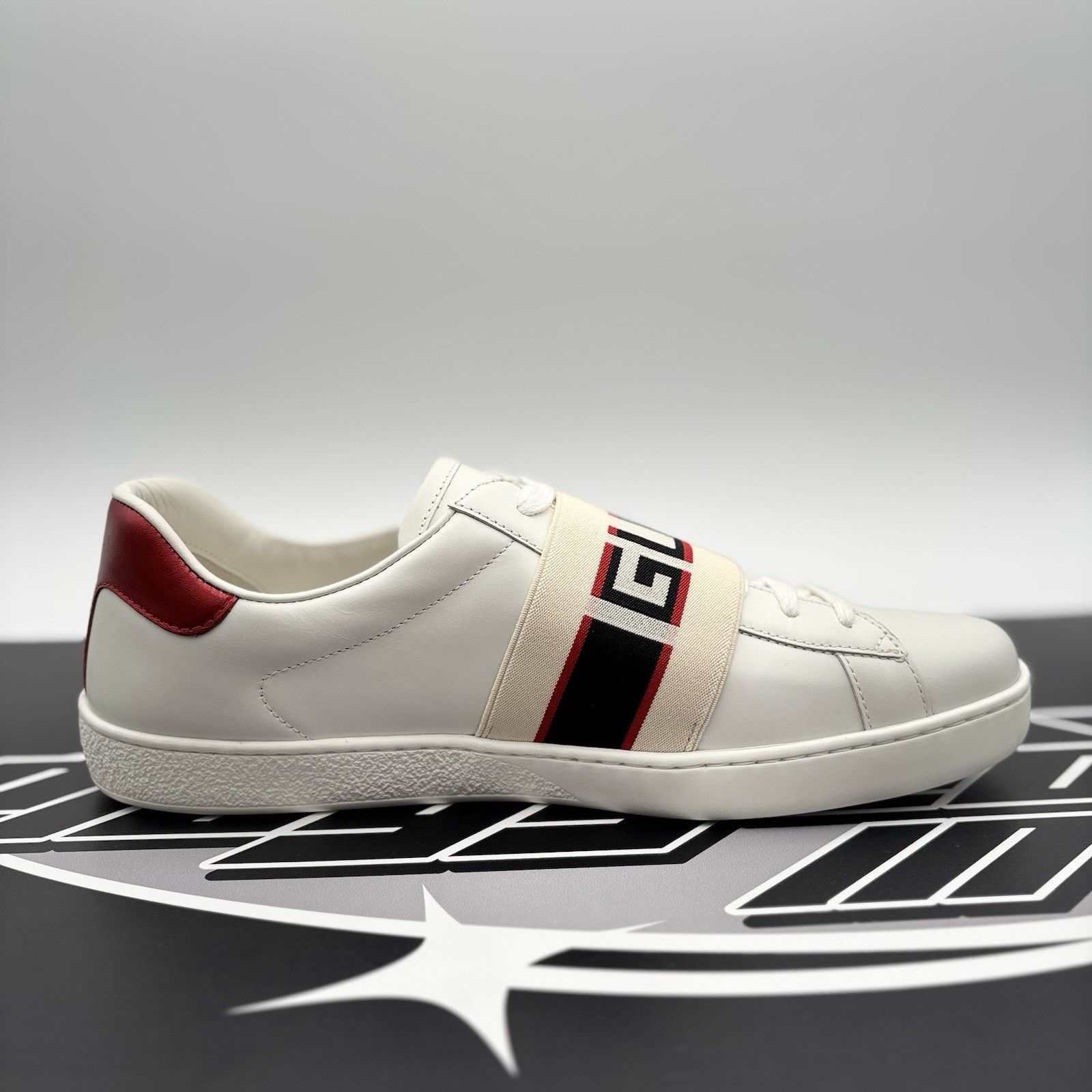 Gucci Gucci Ace Leather With Strap ‘ White ’ | NEW! Size US 9 / EU 42 - 13 Thumbnail