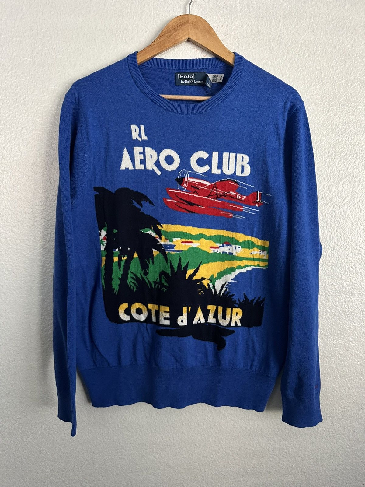 Polo Ralph Lauren Polo Ralph Lauren Riviera Aero Club Cote d’ Azur Sweater Size US L / EU 52-54 / 3 - 1 Thumbnail