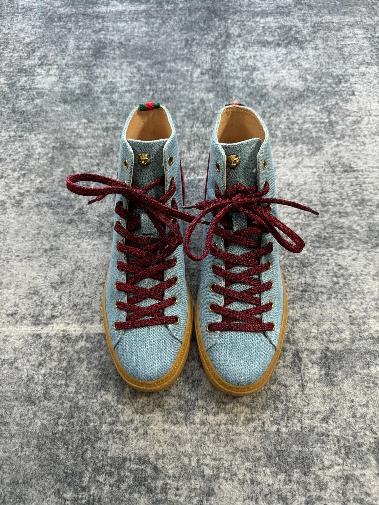 Gucci Gucci Rainbow High-Top Canvas Shoes. Size US 6.5 / EU 39-40 - 2 Thumbnail