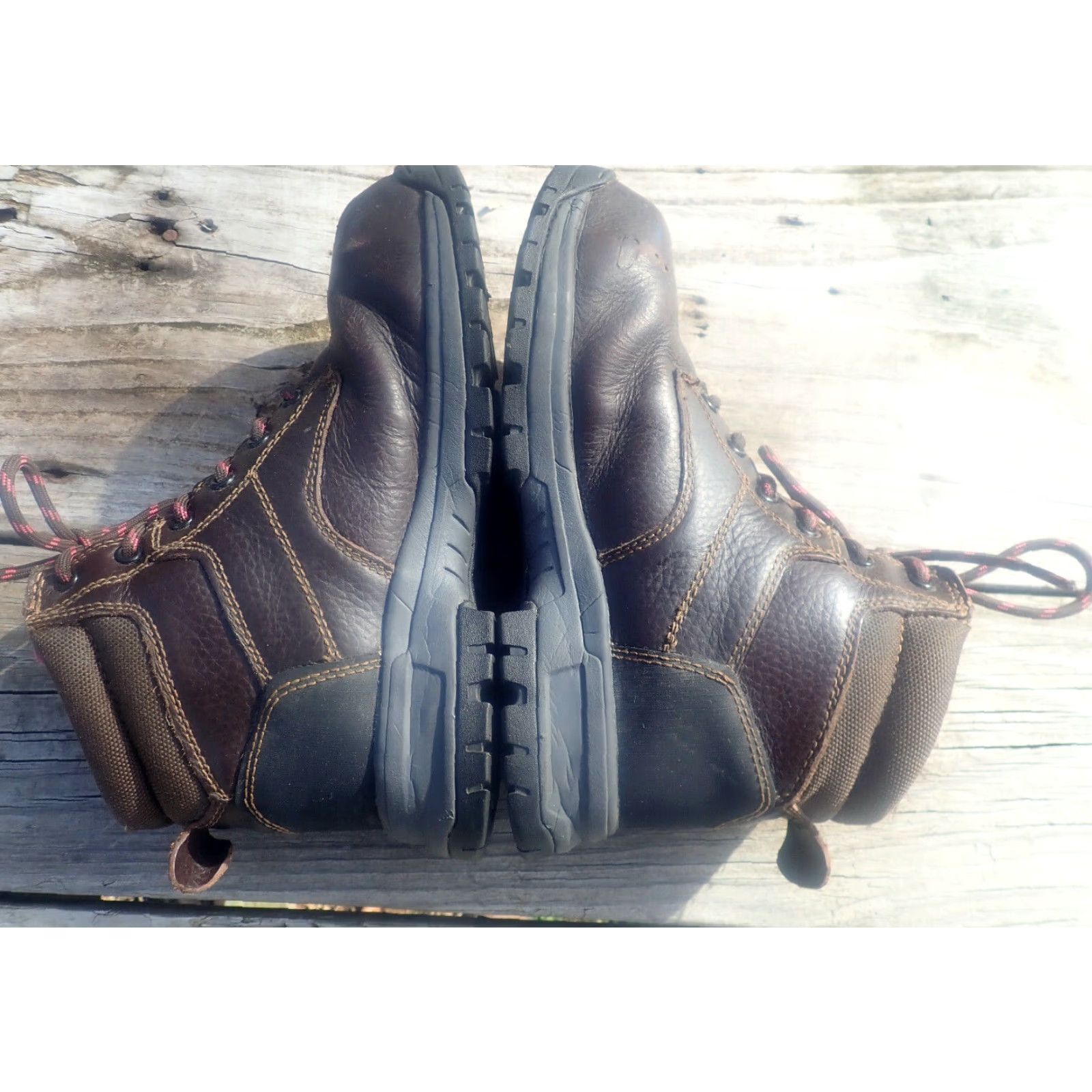 Vintage Wolverine Women's Work Boots Brown Leather Waterproof Composite Toe Size 6M Size US 7 / IT 37 - 6 Thumbnail