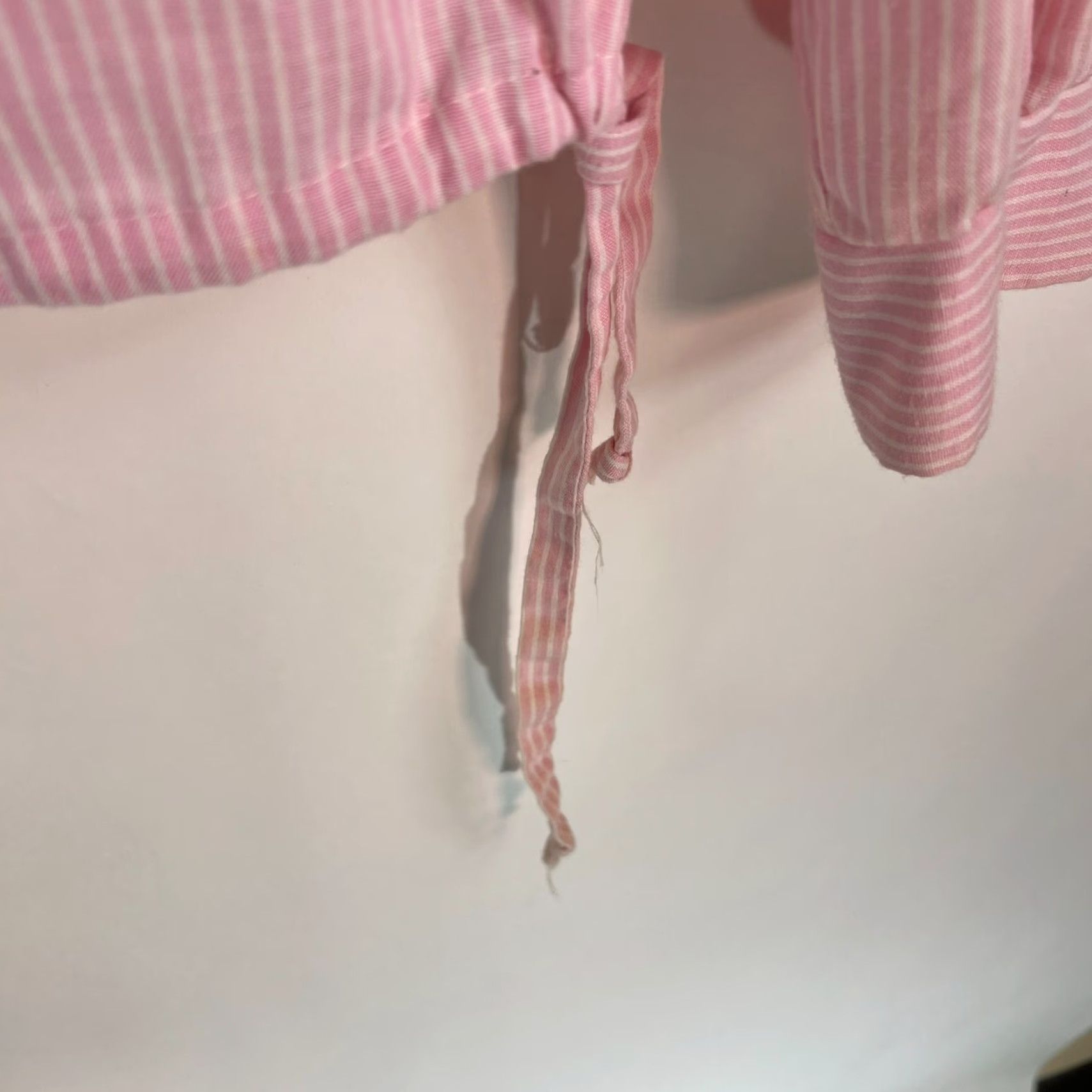 Vintage Fritzi Pink Striped Pullover Blouse Womens Large L Balloon Sleeve Classic Tunic Size L / US 10 / IT 46 - 3 Thumbnail