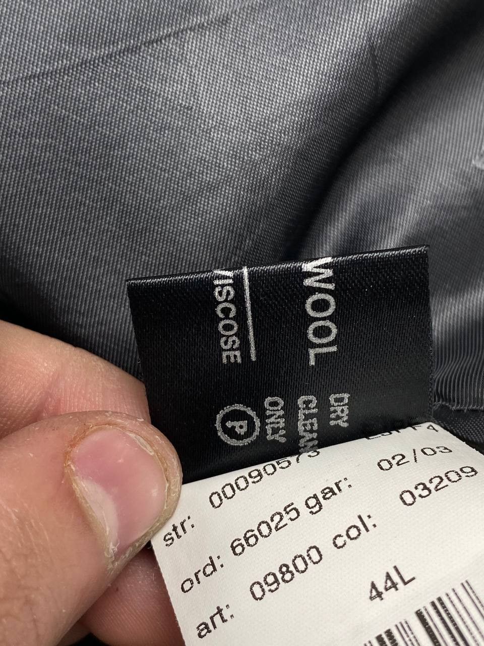 Balmain Balmain Wool Classic Suit Blazer And Pants Men Size 44L Gray Size 44L - 6 Thumbnail