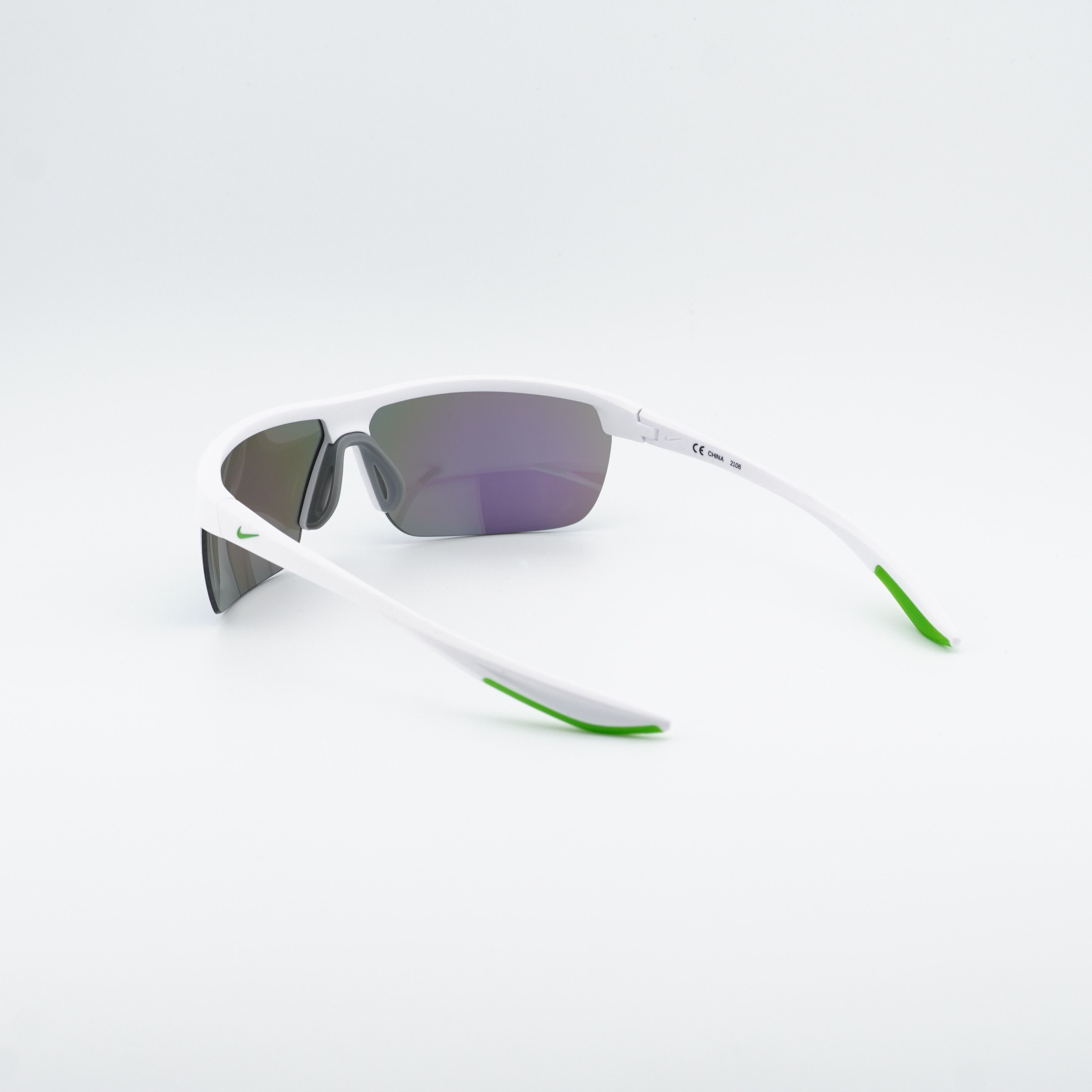 Nike NIKE TEMPEST M CW4665 103 Sunglasses White Rectangle Frame Size ONE SIZE - 9 Thumbnail