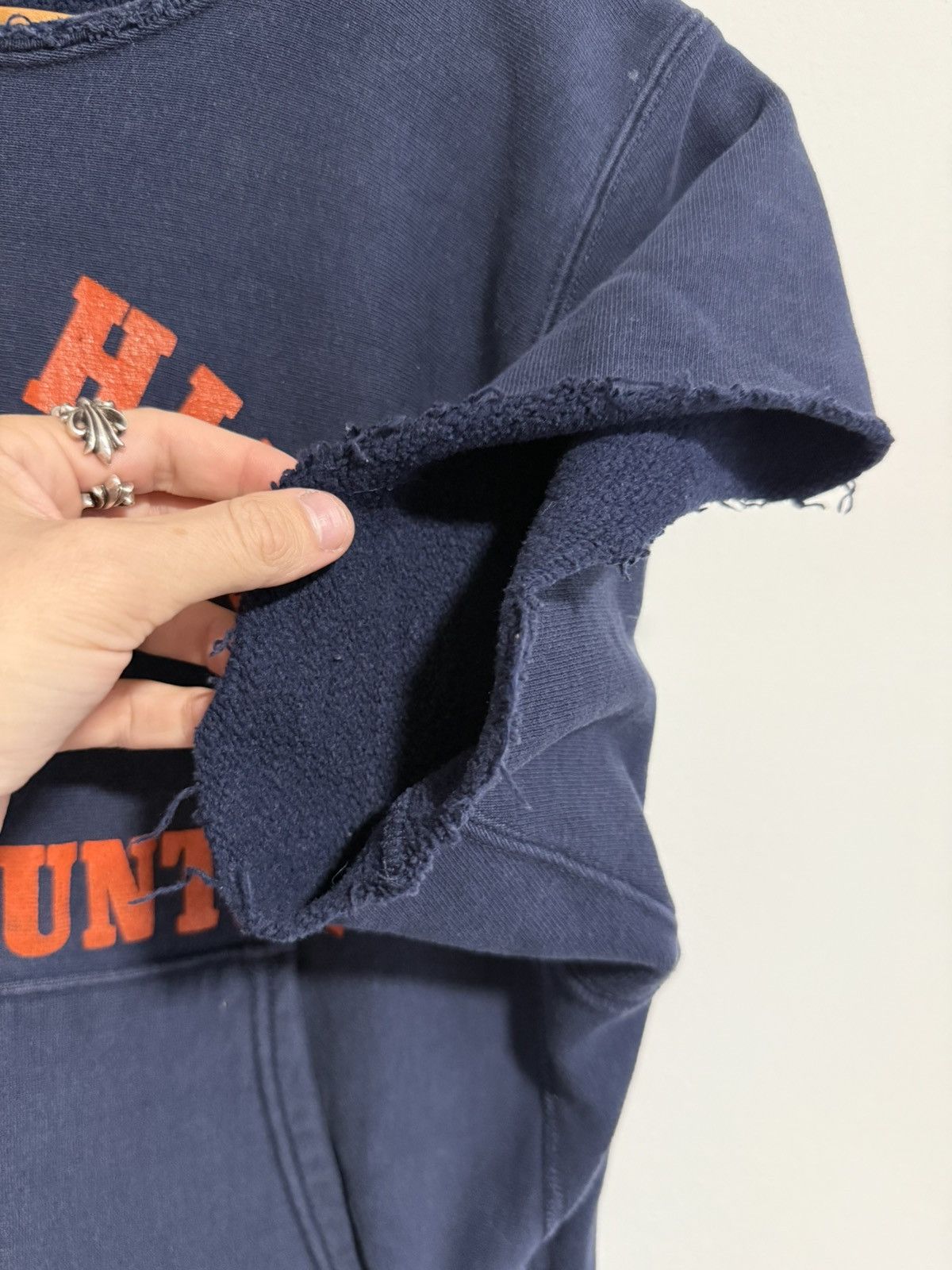 Vintage 80s Beverly Hills track cross country cropped sweatshirt Size US XL / EU 56 / 4 - 4 Thumbnail