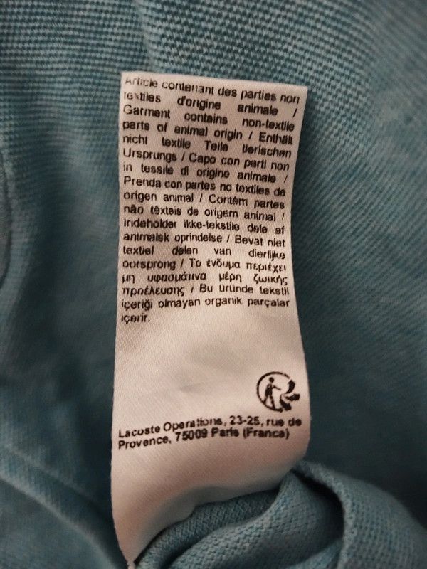 Lacoste Lacoste blue polo 100% cotton Size US XS / EU 42 / 0 - 4 Thumbnail