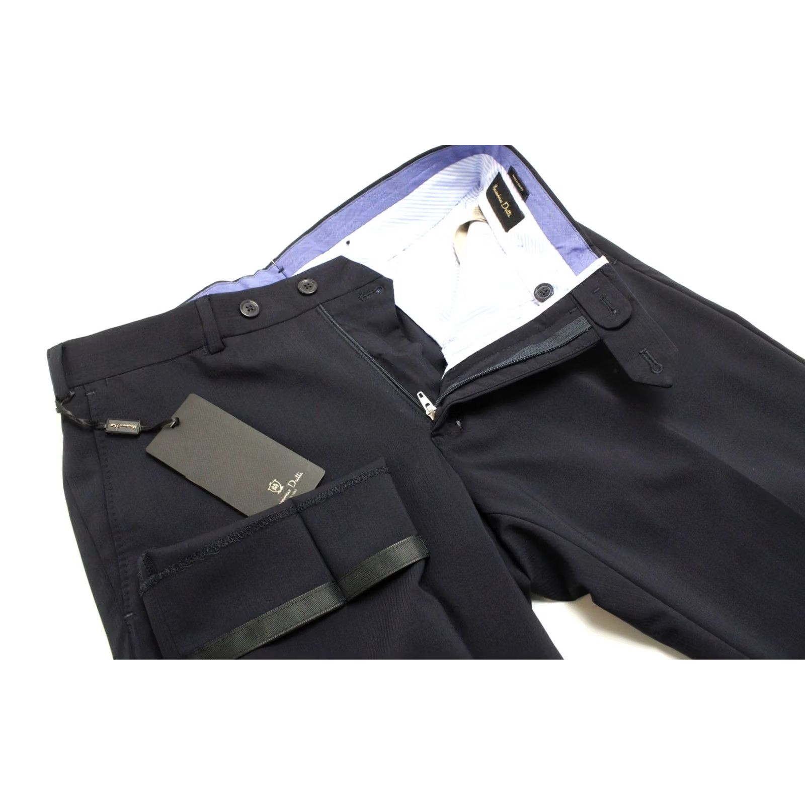 Massimo Dutti Massimo Dutti Trousers Men's US 30 Wool Pleated Pinstripe Zip Fly Blue Size US 30 / EU 46 - 4 Thumbnail