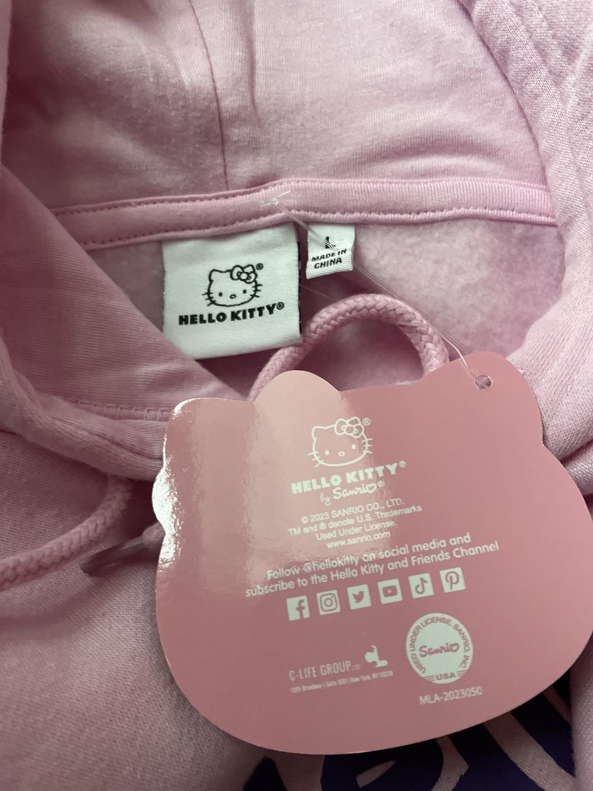 Other NWT Hello Kitty Skateboarding Pink Fleece Hoodie Unisex L Size US L / EU 52-54 / 3 - 6 Thumbnail