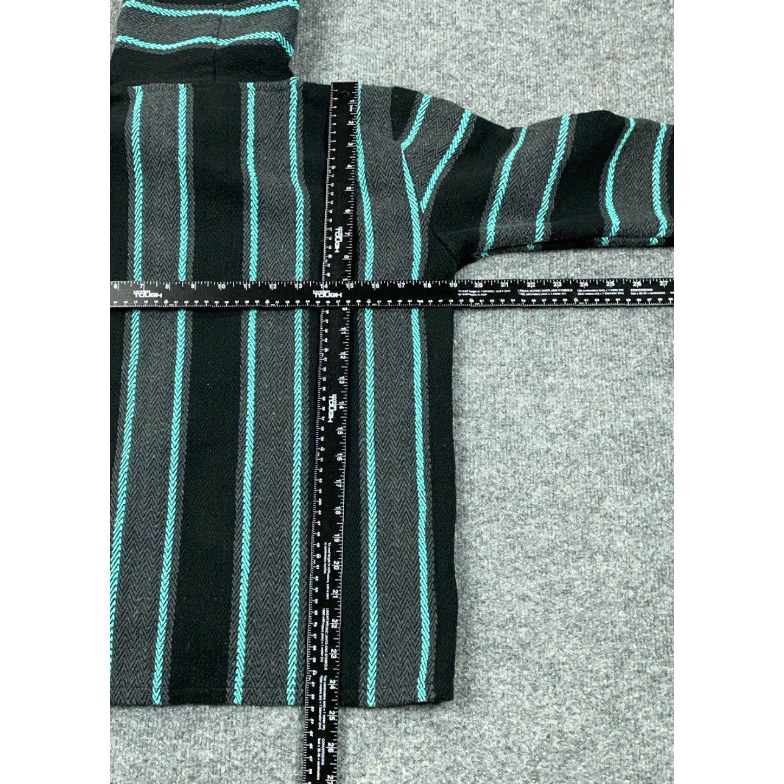 Vintage VTG 90s Black Green Rasta Hoodie Poncho Adult Medium Drug Rug Hippie Festival Senor Lopez Size US M / EU 48-50 / 2 - 7 Thumbnail