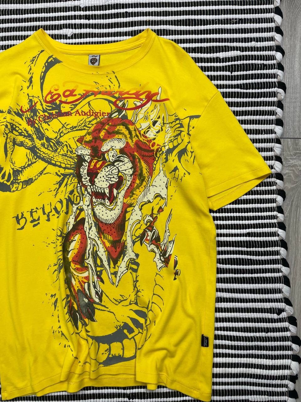 Ed Hardy × Japanese Brand × Vintage Vintage Ed Hardy Christian Audigier Tee T-Shirt Y2K Size US XXL / EU 58 / 5 - 4 Thumbnail