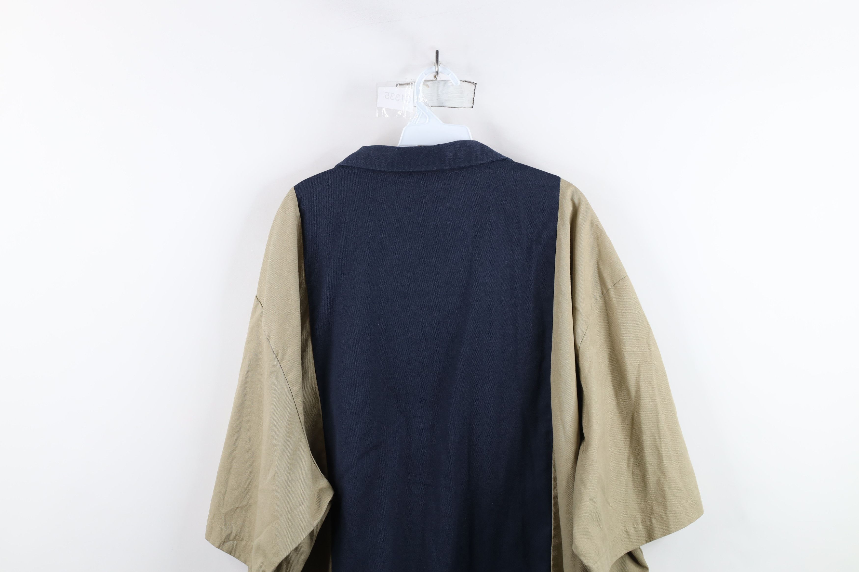 Dickies × Vintage Vintage Y2K Dickies Block Mechanic Workwear Button Shirt Size US XXL / EU 58 / 5 - 12 Thumbnail