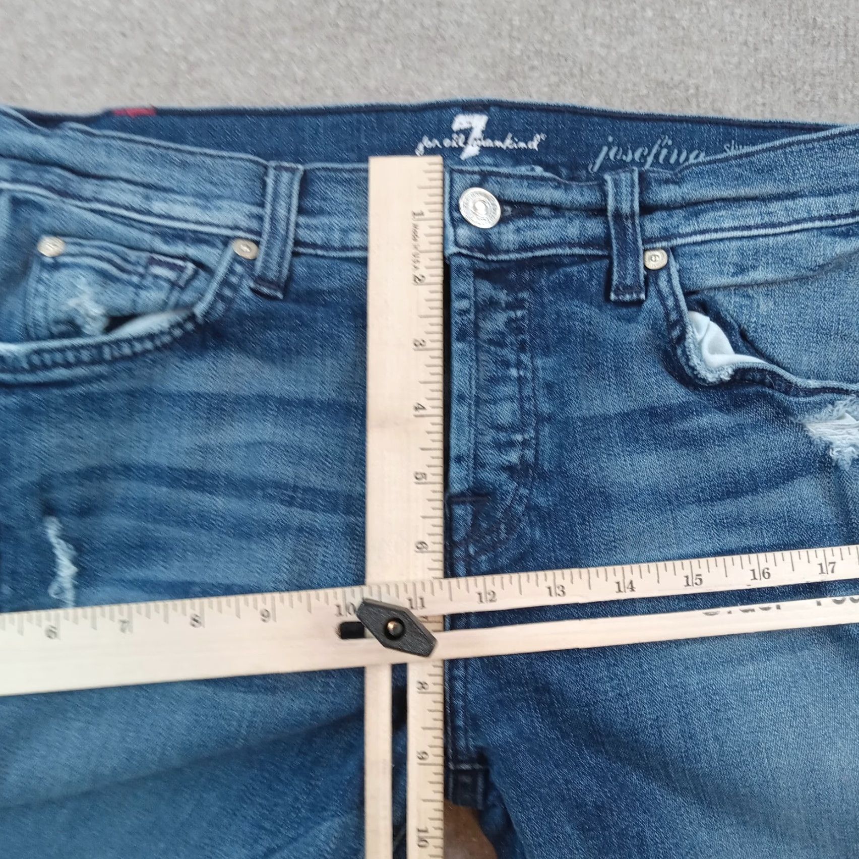 7 For All Mankind 7 For All Mankind Womens Jeans Blue Skinny Extra Large Size 26" / US 2 / IT 38 - 7 Thumbnail