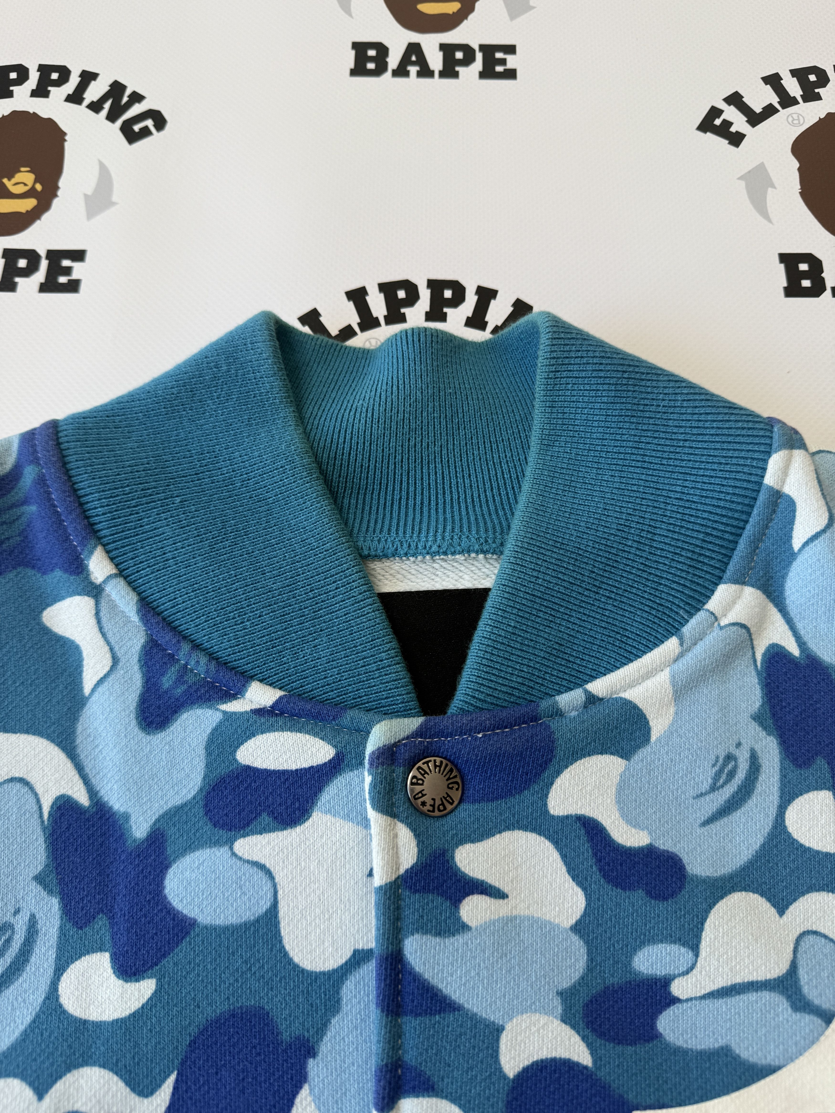 Bape BAPE NIGO FAVORITE SHOP ABC CAMO SWEAT VARSITY JACKET (2008) Size US L / EU 52-54 / 3 - 5 Thumbnail
