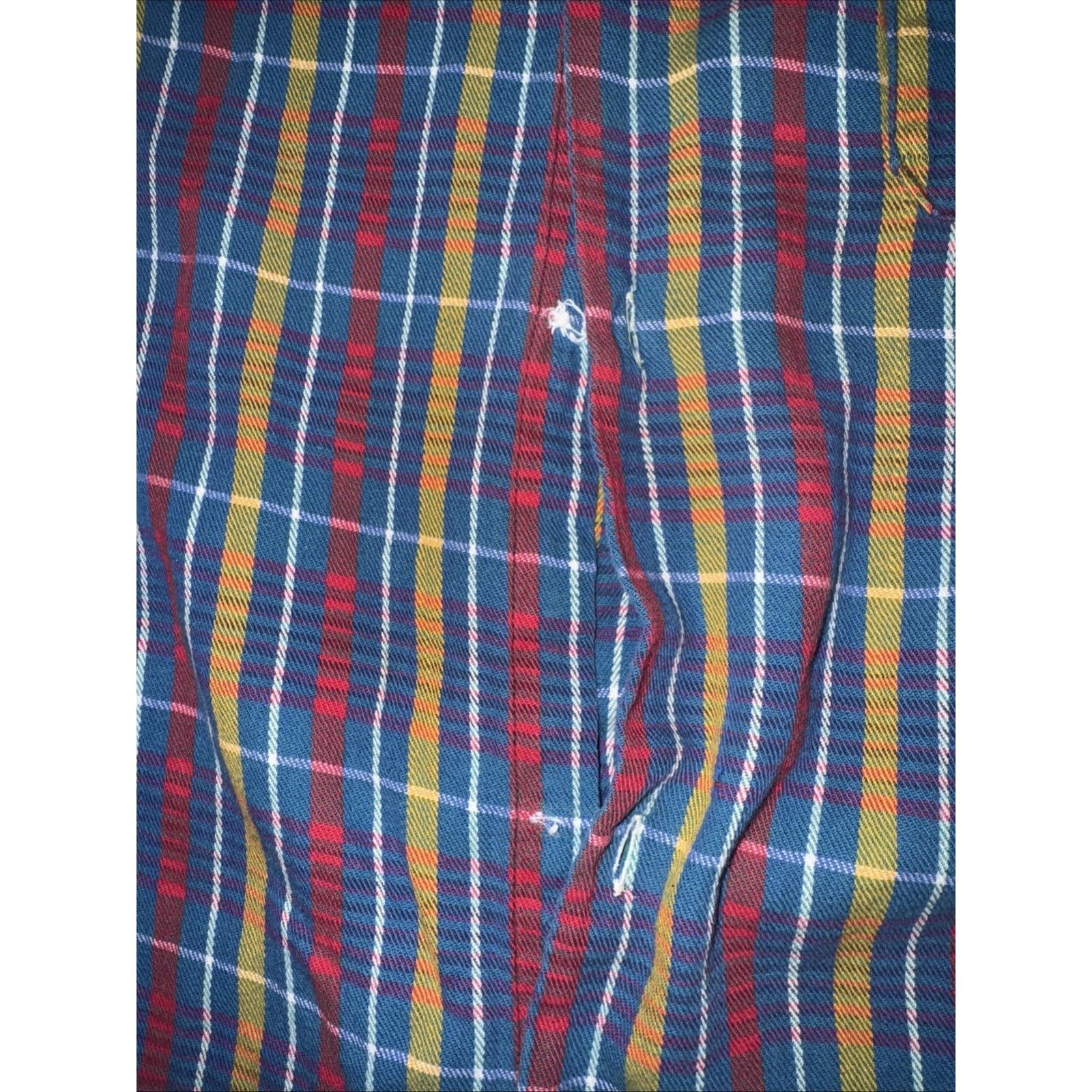 Sears × Vintage 70s Madras Plaid Popover Shirt L Pullover Button Down 23x28 Size US XL / EU 56 / 4 - 3 Thumbnail