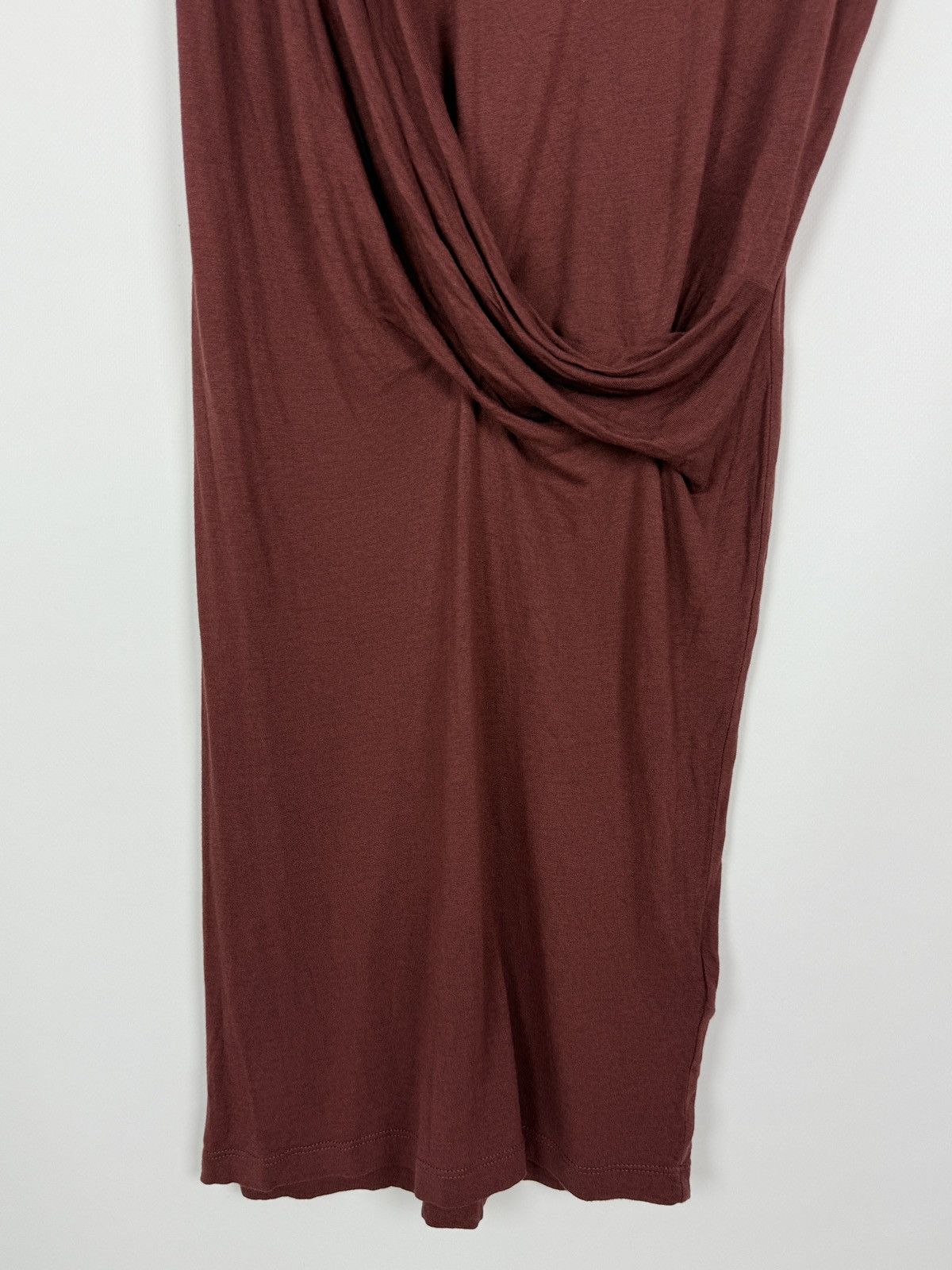 Allsaints Allsaint Sabie Maroon Draped Ruched Sleveless Mini Dress XS Size XS / US 0-2 / IT 36-38 - 6 Thumbnail