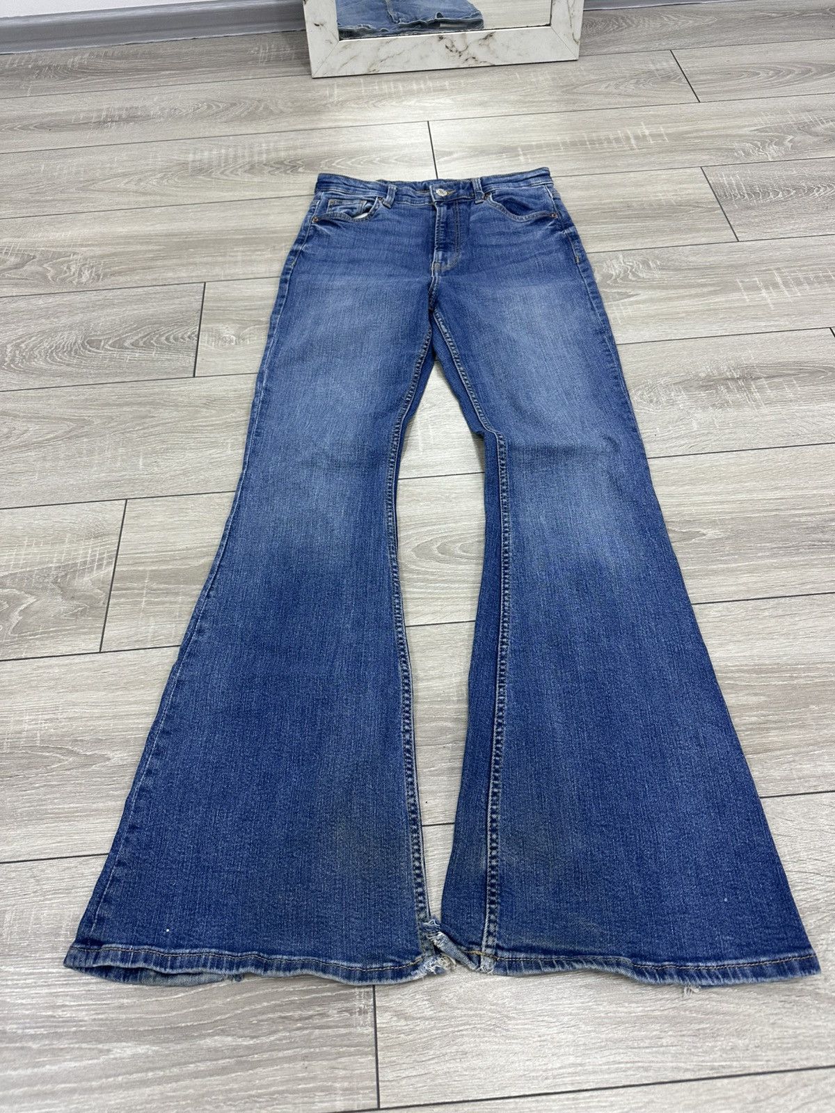 Hysteric Glamour Hysteric Glamour If Six Was Nine Style Flared Jeans Y2K Size US 30 / EU 46 - 2 Thumbnail