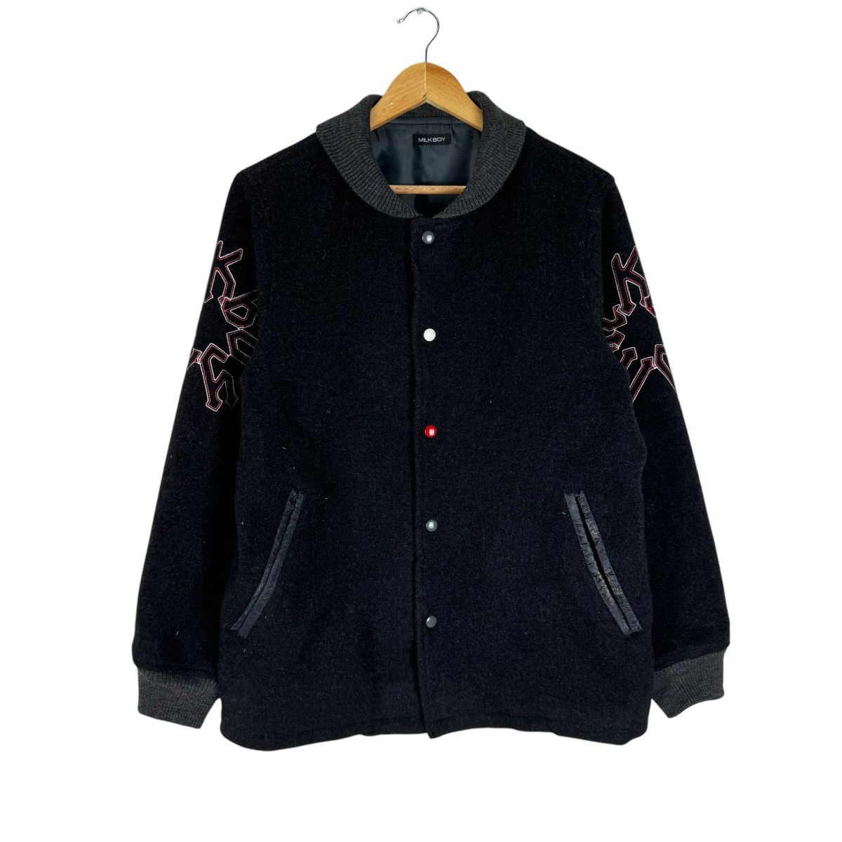 Japanese Brand ❄️MILK BOY JAPAN VARSITY JACKET Size US M / EU 48-50 / 2 - 2 Thumbnail
