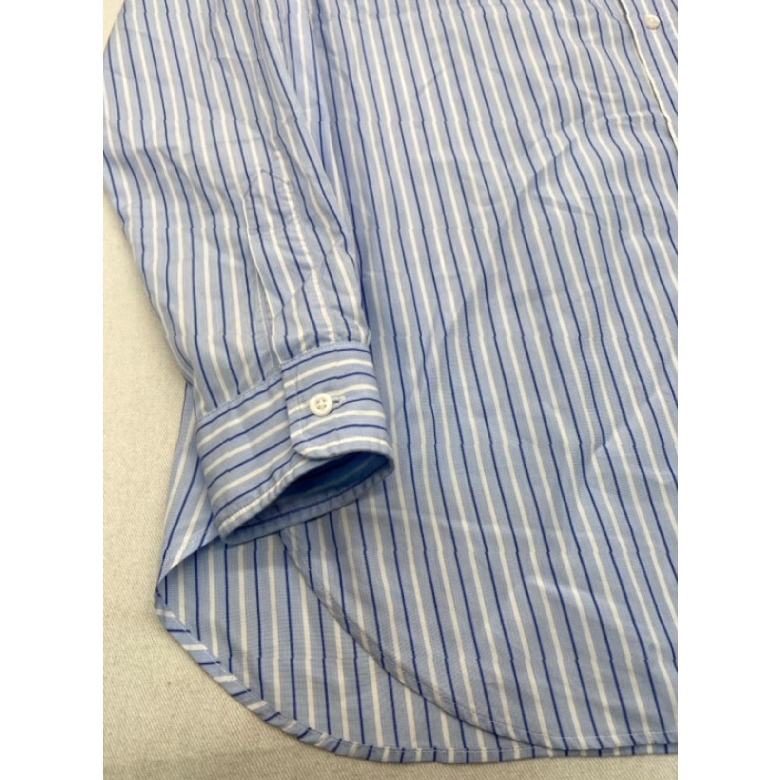 Frank & Eileen Frank & Eileen Joedy Womens Button-Up Shirt Small Pink Stripe Oversized Magenta color Cotton Chamois long sleeve Size S / US 4 / IT 40 - 2 Thumbnail