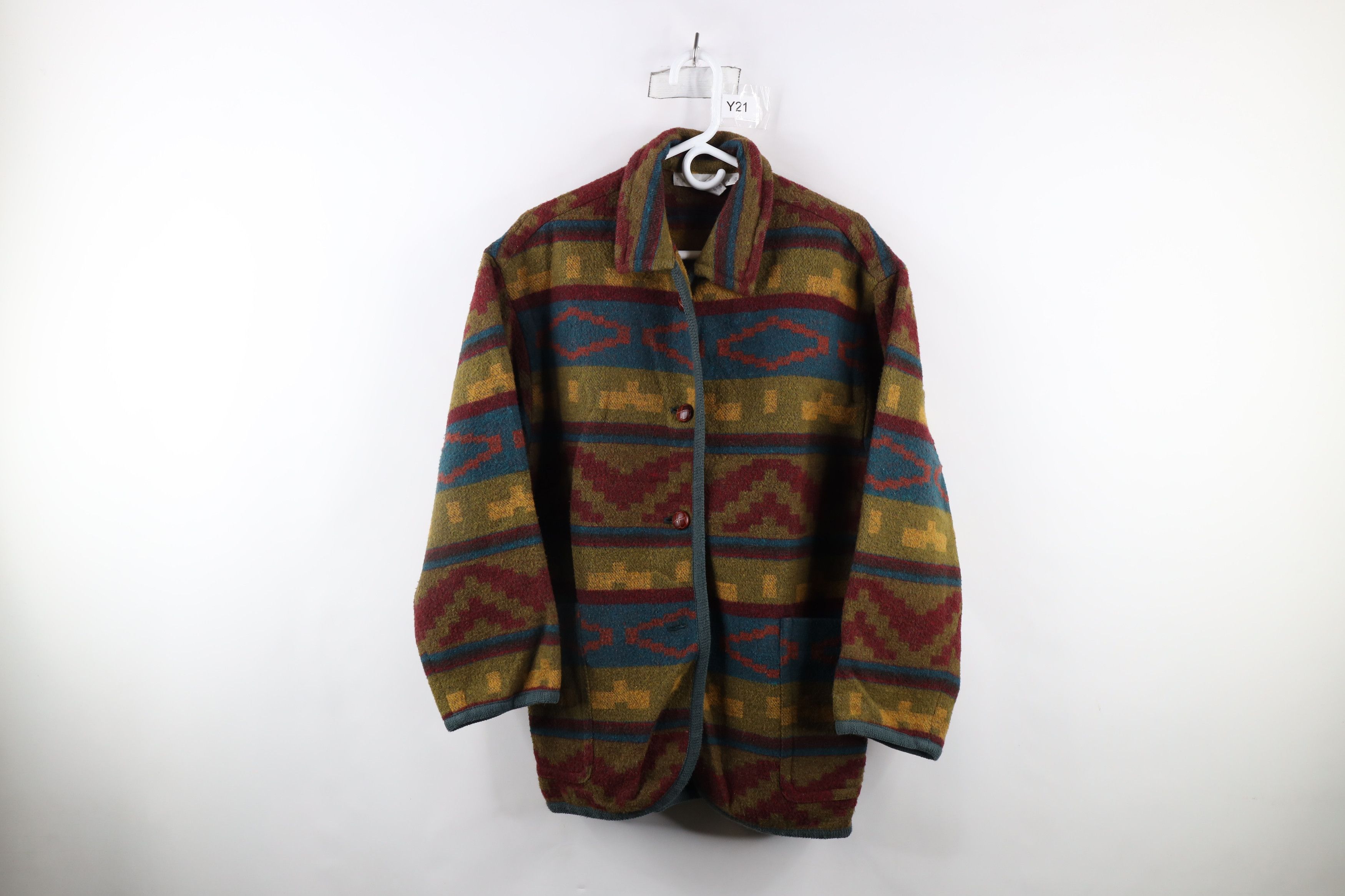 Vintage Vintage 90s Streetwear Rainbow Southwestern Blazer Jacket Size M / US 6-8 / IT 42-44 - 1 Thumbnail