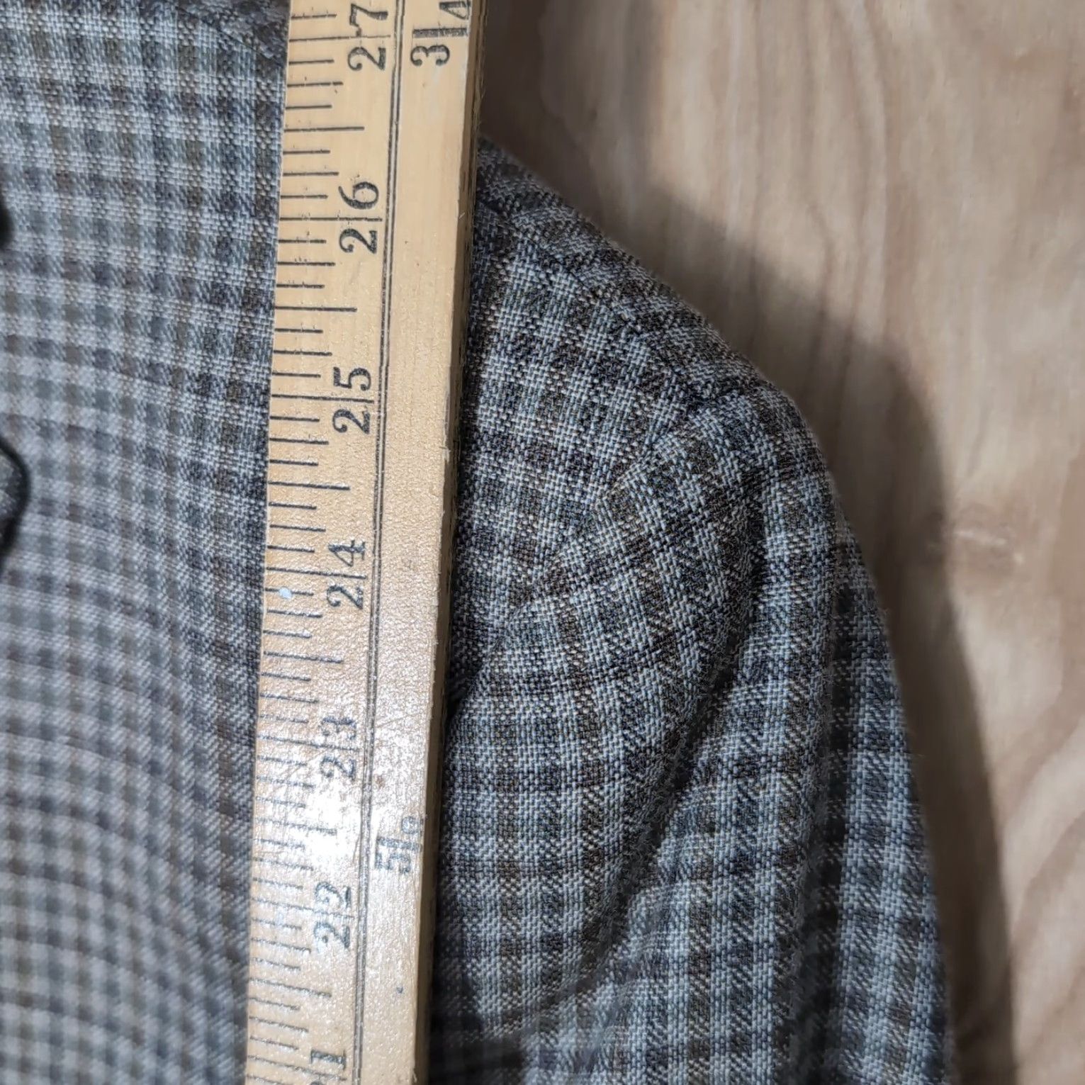 Vintage Ralph Lauren Mens Blazer Knit Wool Silk Linen 42R Brown Two Button Sport Coat Jacket Shirt? Size 42R - 5 Thumbnail